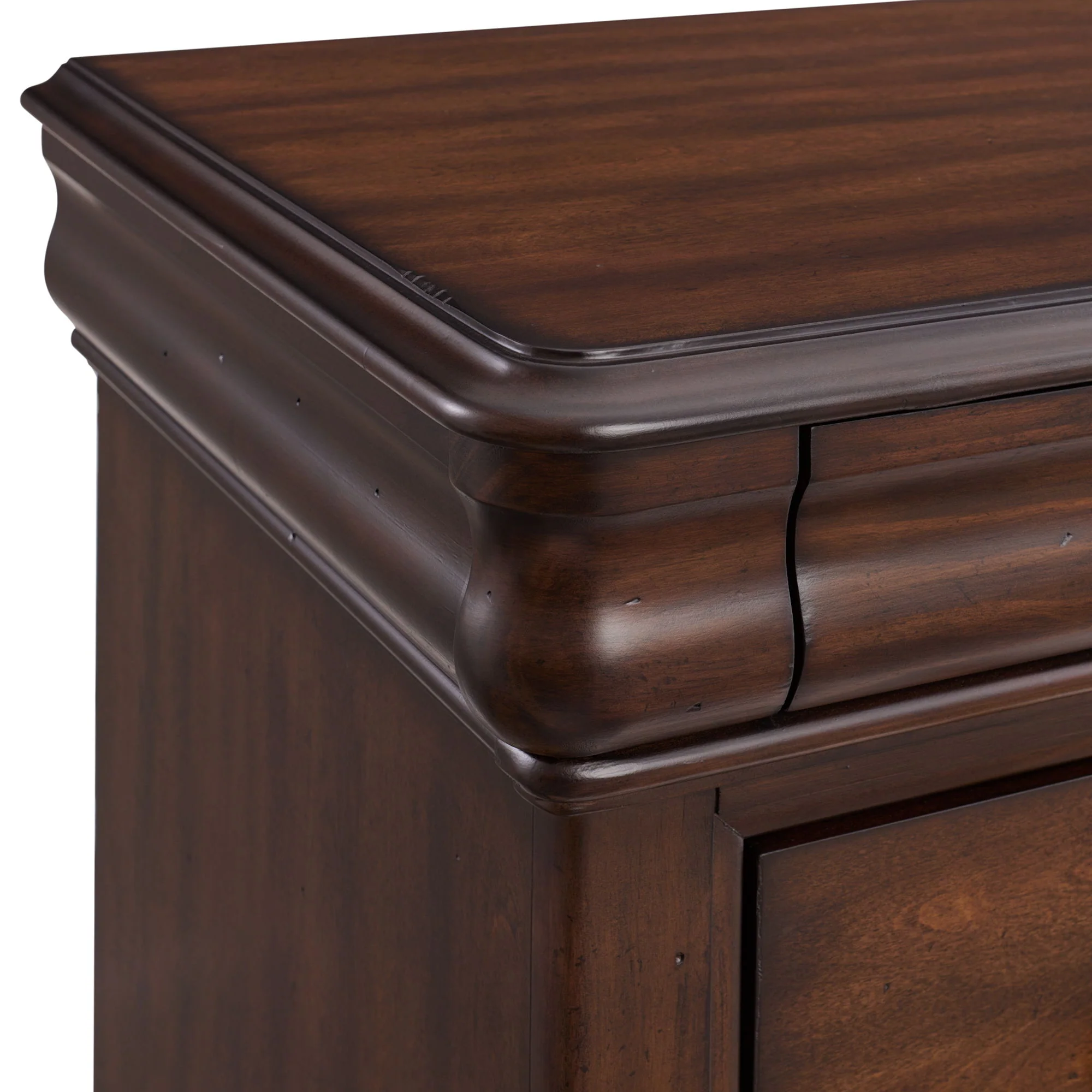 Phillipe - 3-Drawer Nightstand With USB - Cherry - Image 7