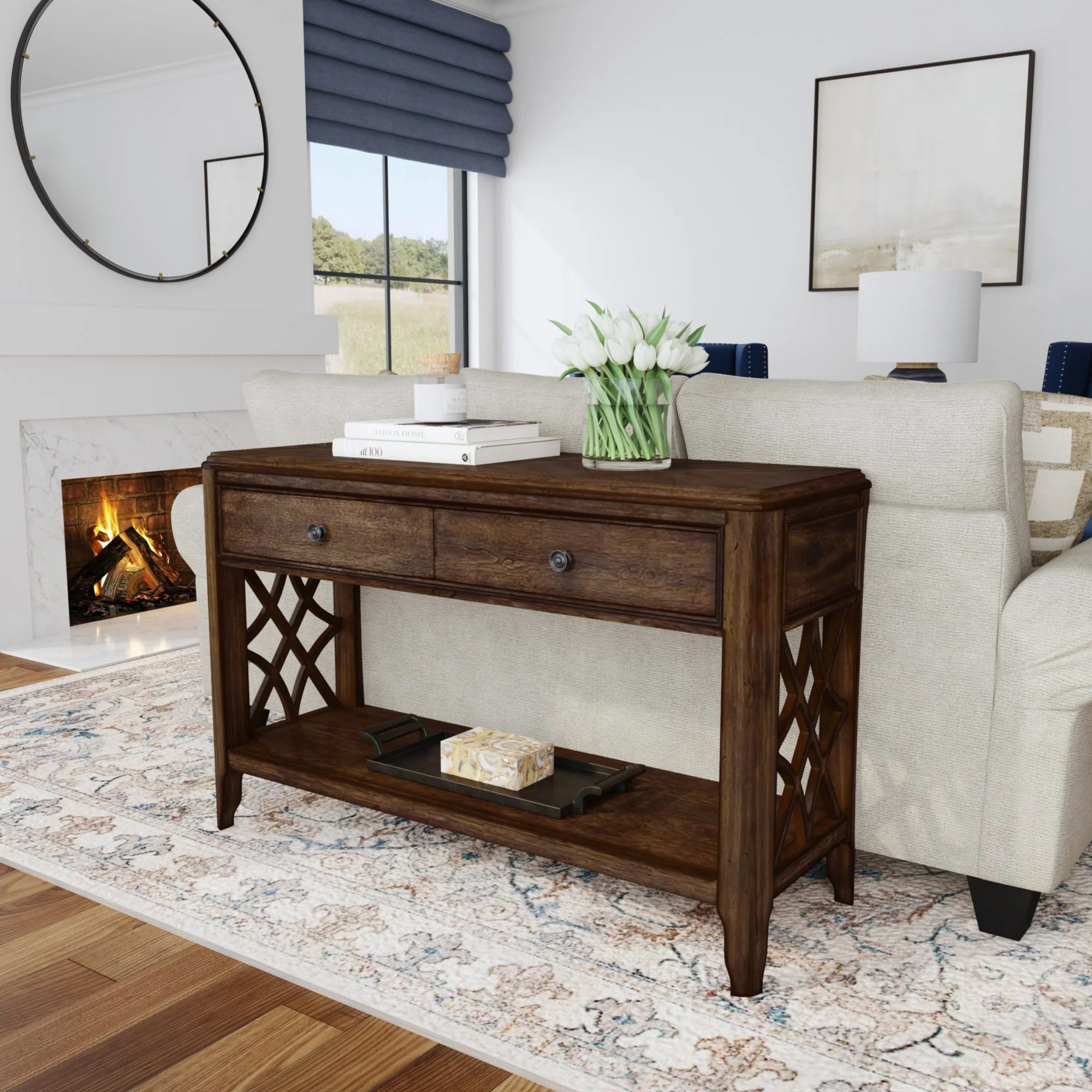 Phillipe - Sofa Table - Cherry - Image 4