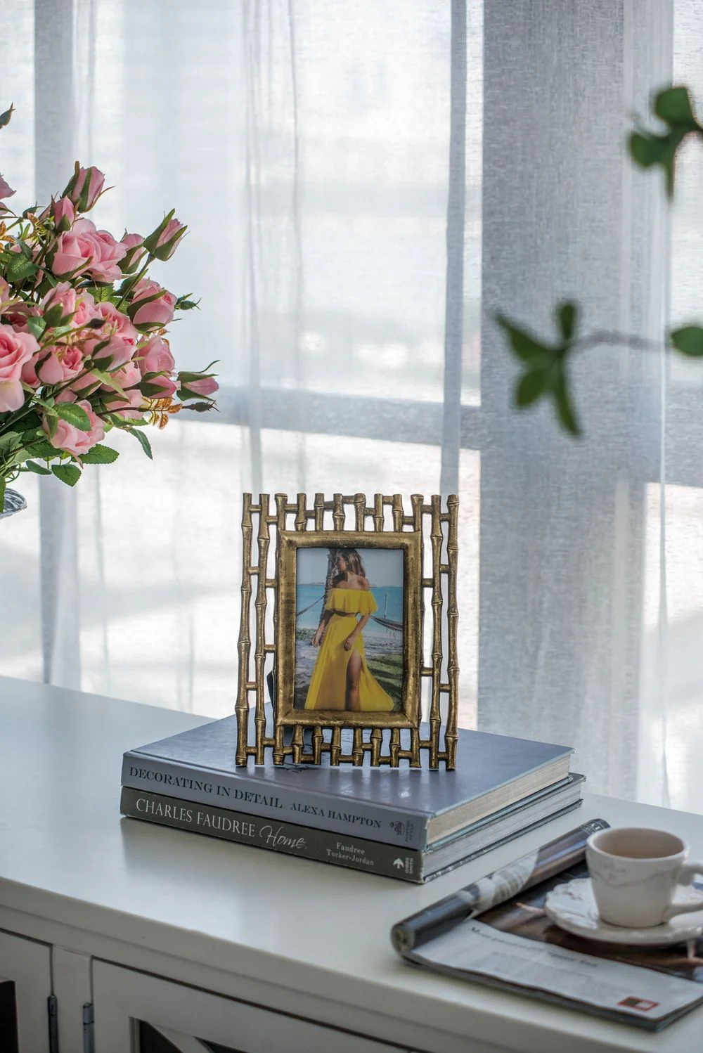 Photo Resin Frame, Opening (Set of 2) - Gold - Image 5