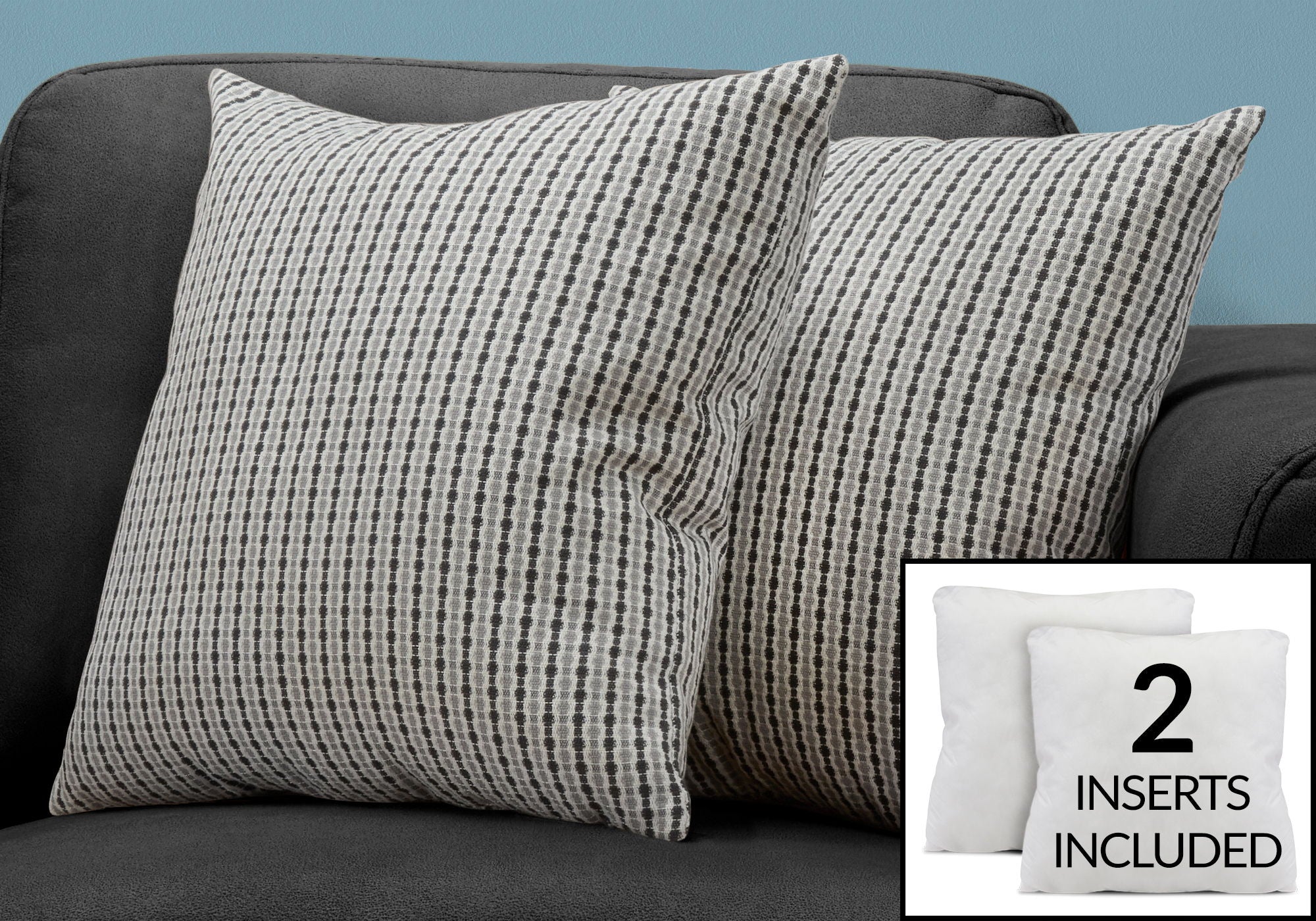 Pillows, Square, Insert Included, Decorative Throw, Hypoallergenic - Image 32