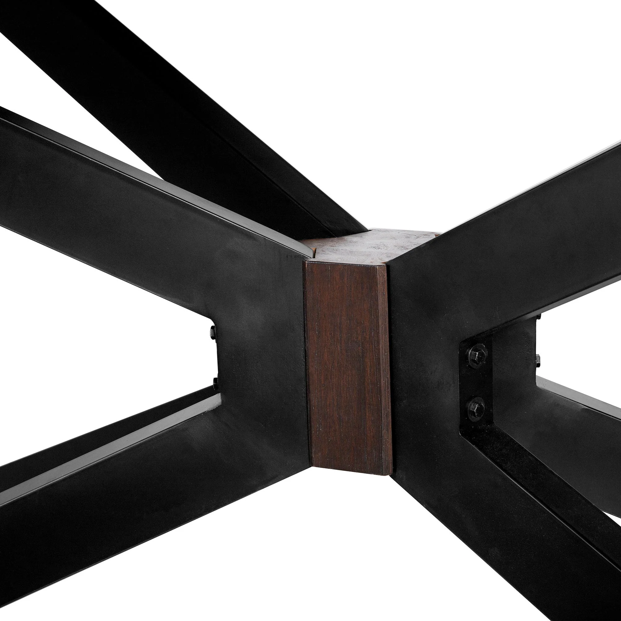 Pirate - Acacia Modern Dining Table - Coffee Bean Brush / Natural Black - Image 4