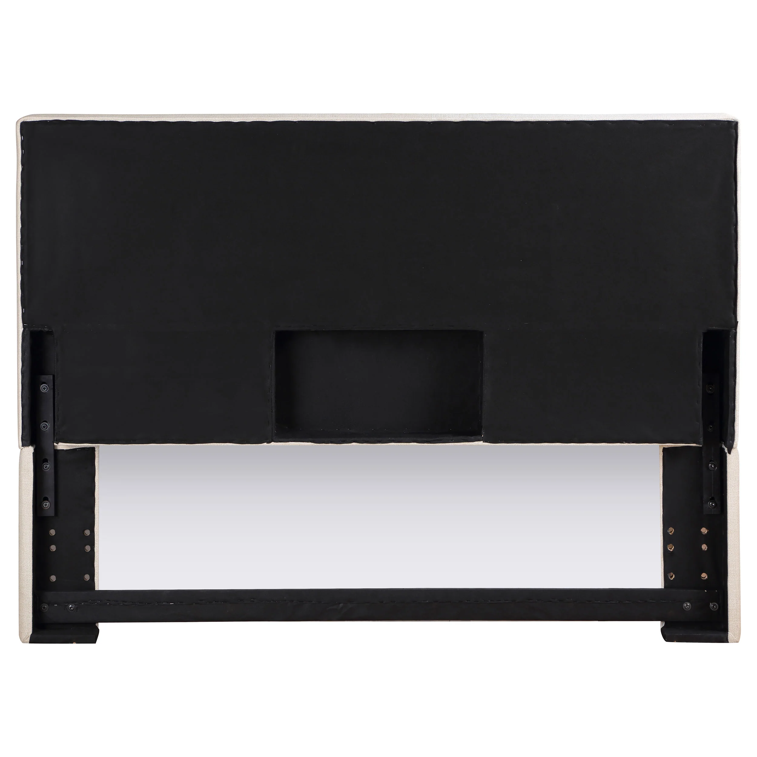 Pirro Upholstered King Panel Headboard in Sand - Image 3