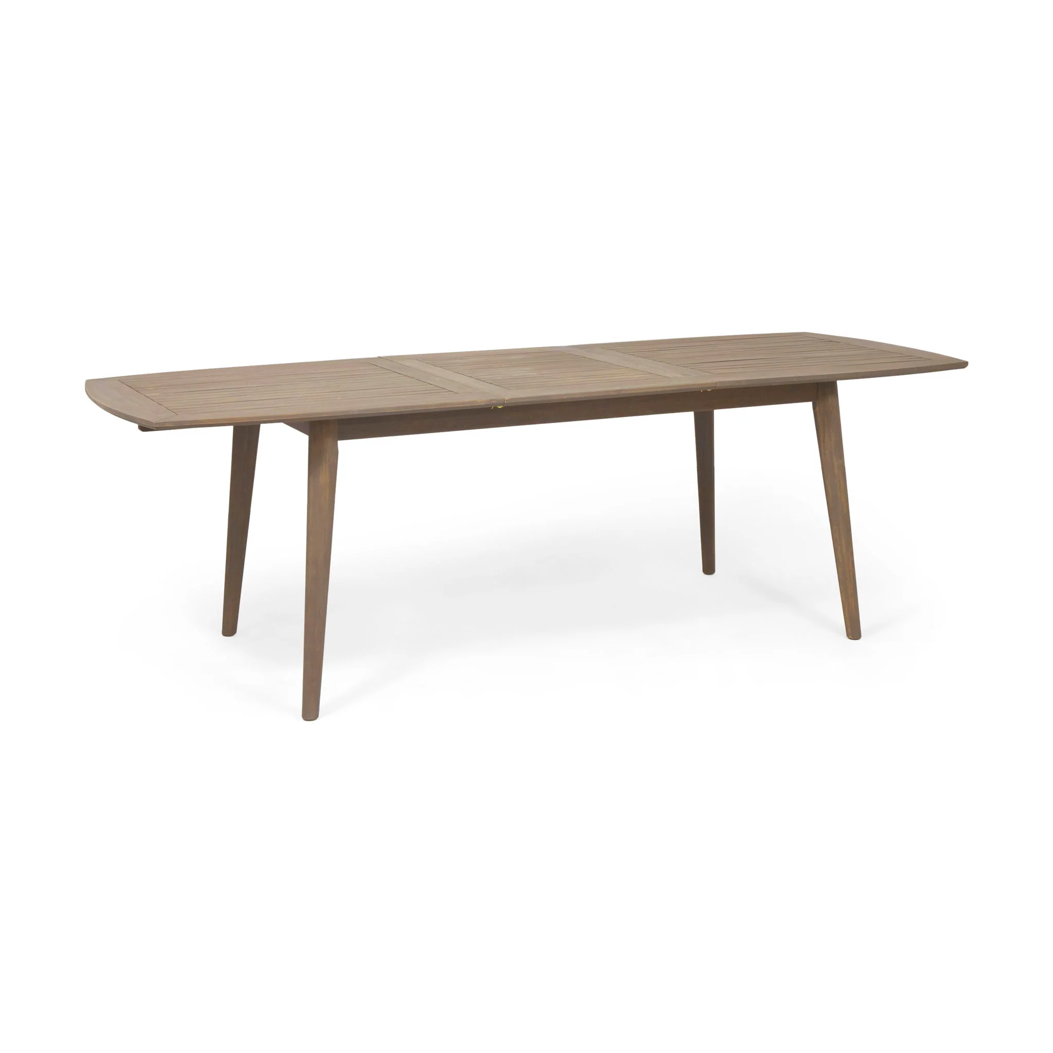 Placidity - Outdoor Expandable Dining Table With Slatted Tabletop And Tapered Legs - Image 10