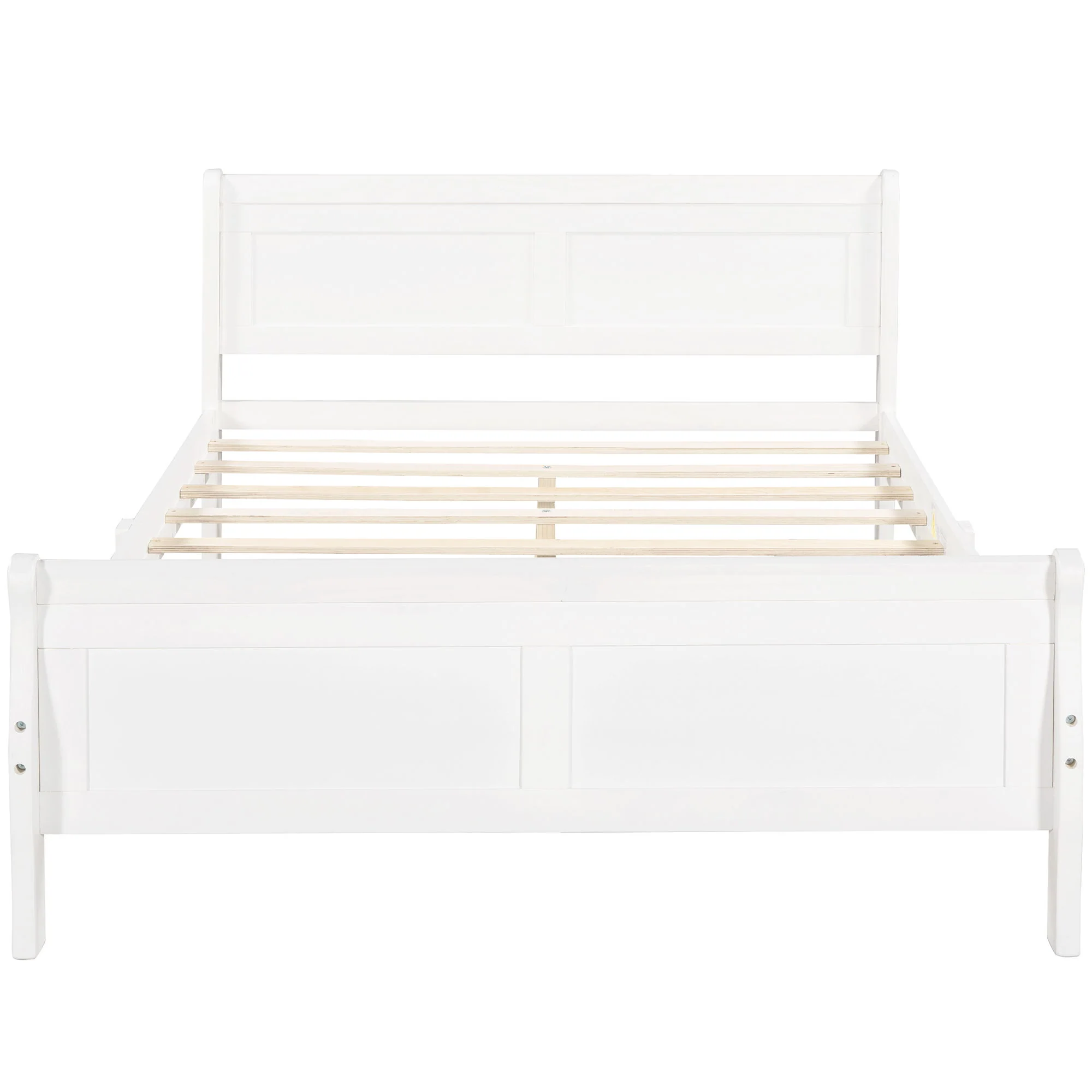 Platform Bed Frame Mattress Foundation Sleigh Bed With Headboard / Footboard / Wood Slat Suppor - Image 21