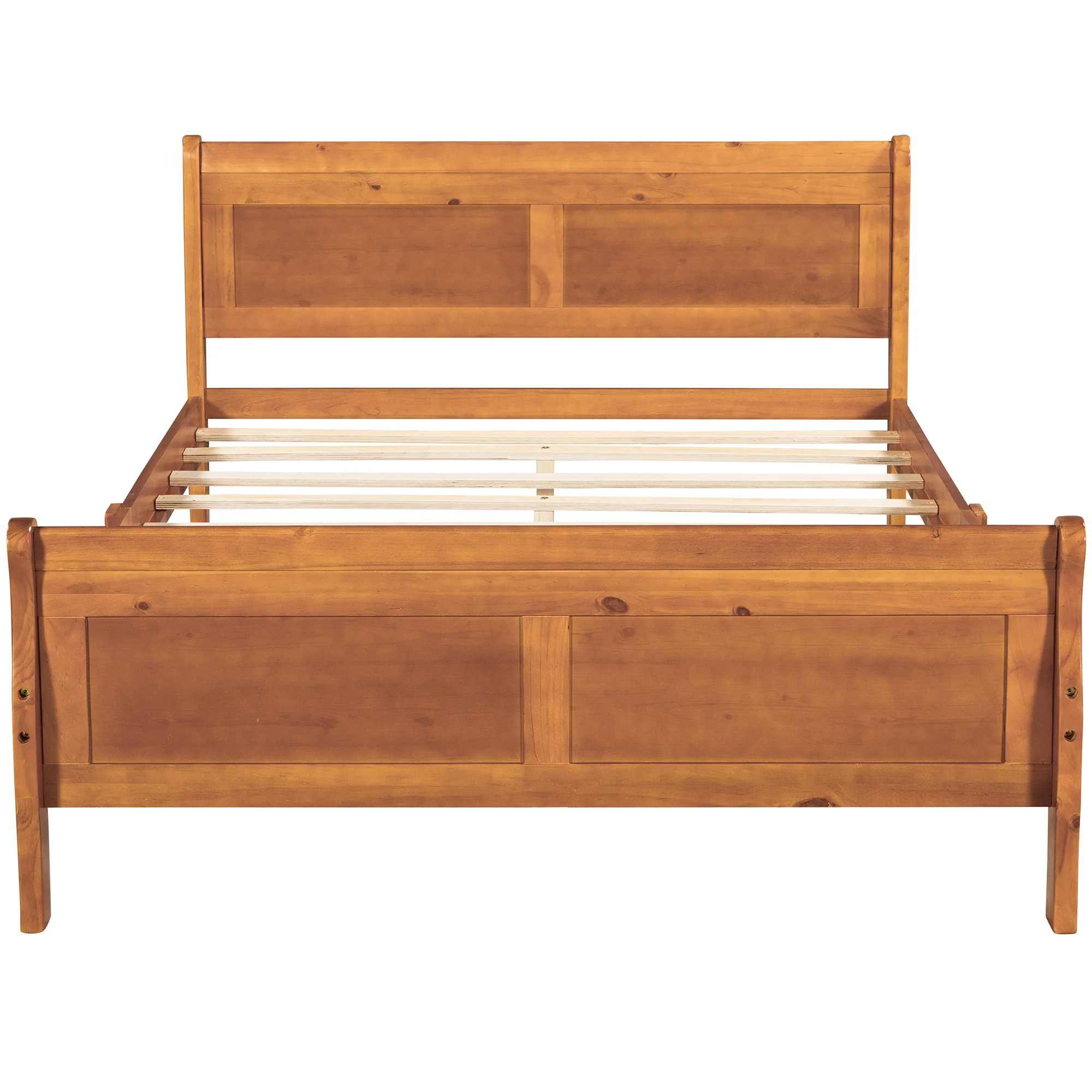 Platform Bed Frame Mattress Foundation Sleigh Bed With Headboard / Footboard / Wood Slat Suppor - Image 78