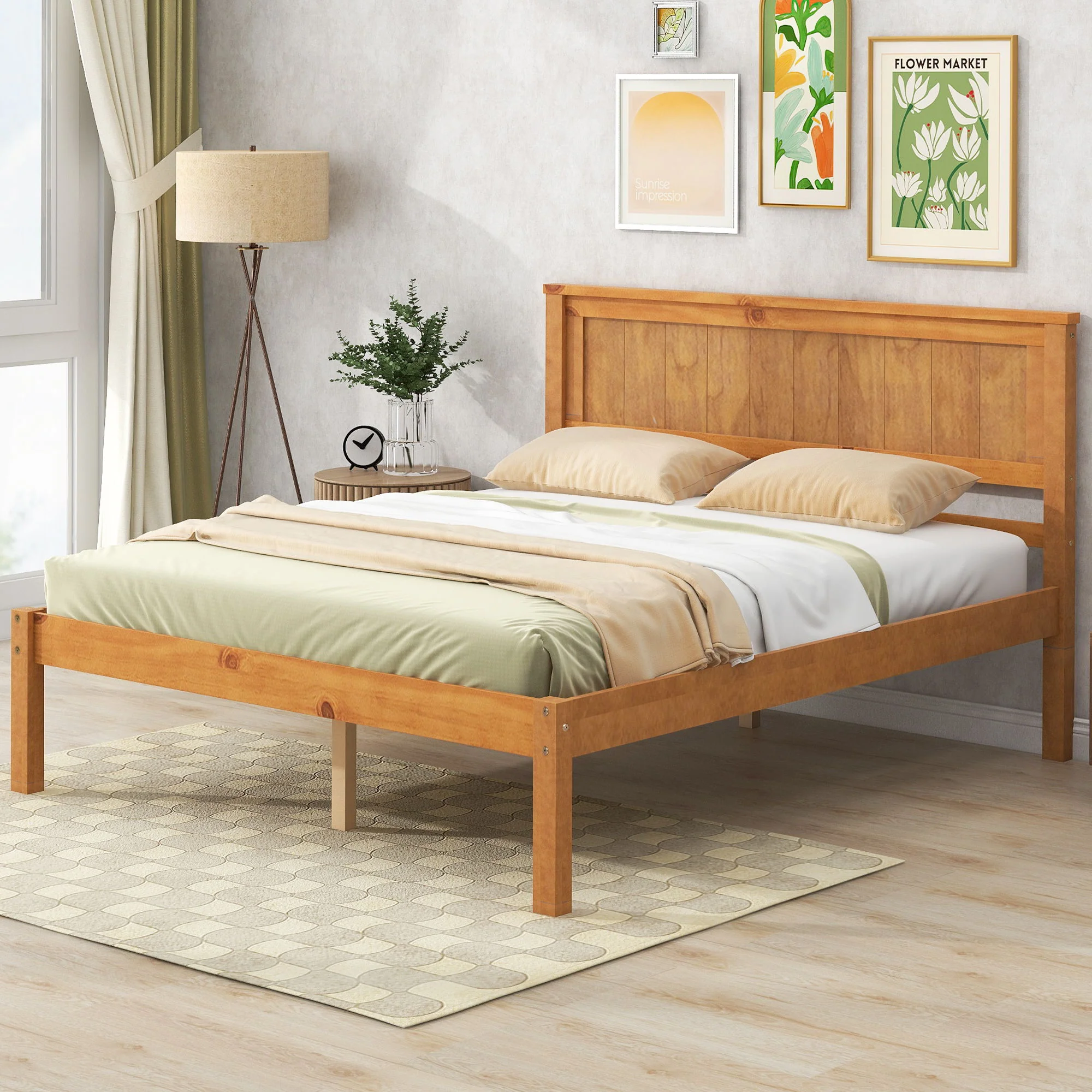 Platform Bed Frame With Headboard - Image 11