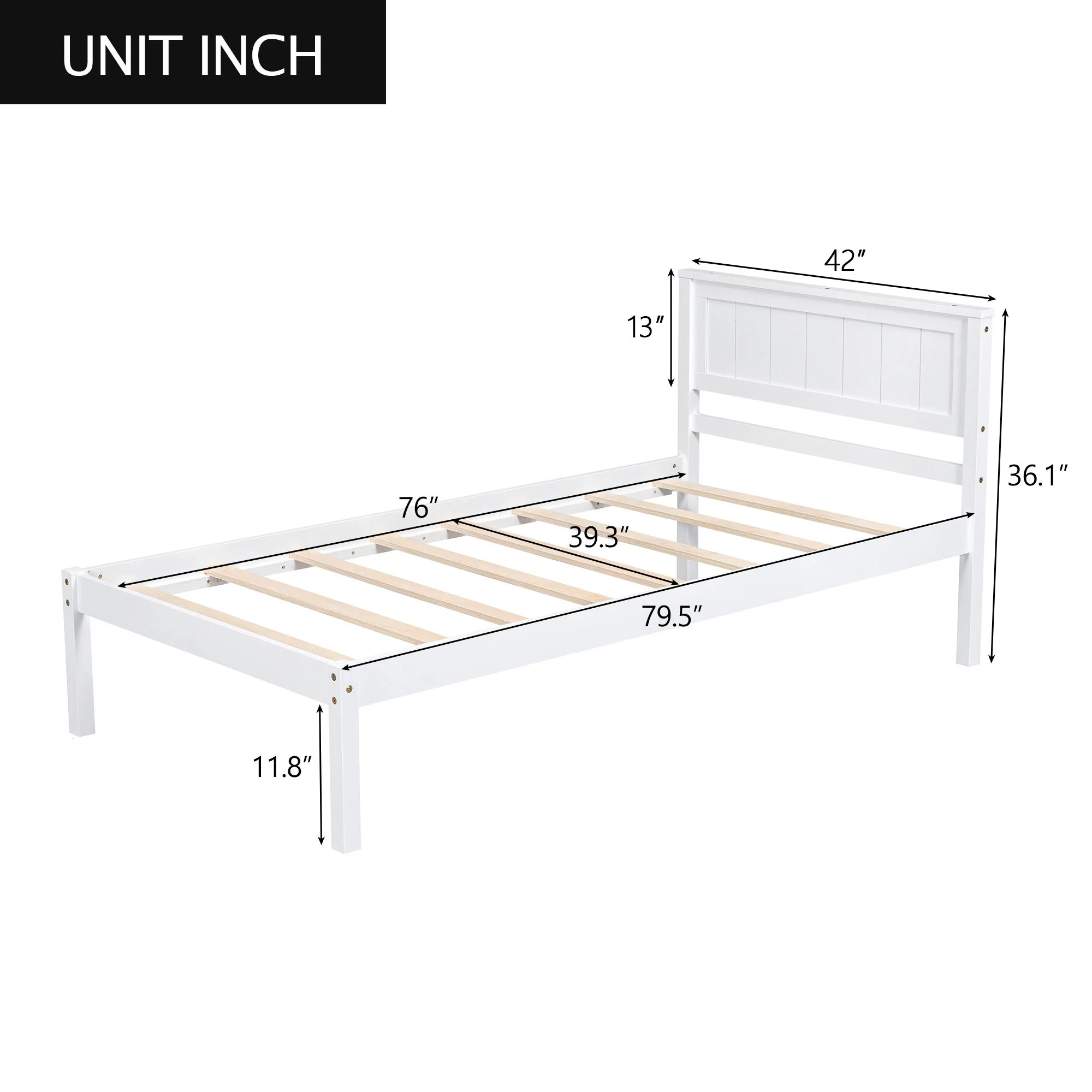 Platform Bed Frame With Headboard - Image 25