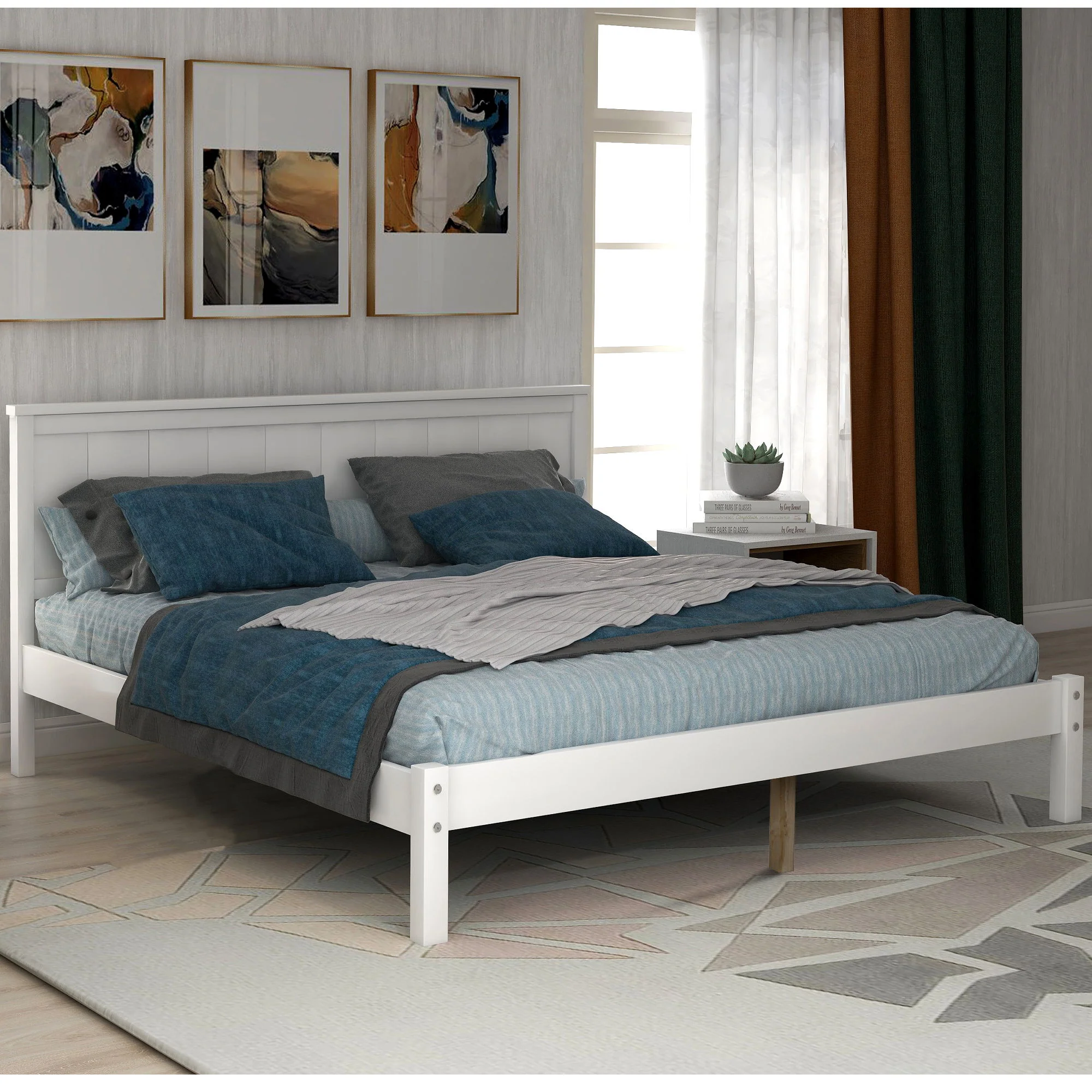 Platform Bed Frame With Headboard - Image 26