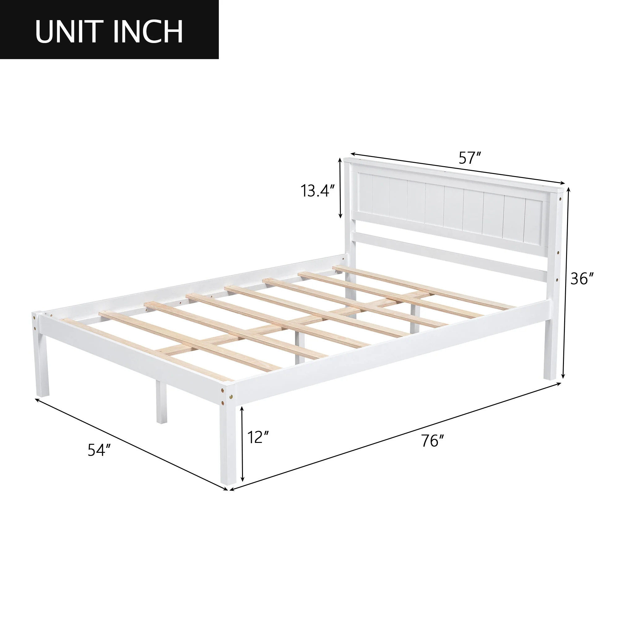 Platform Bed Frame With Headboard - Image 50