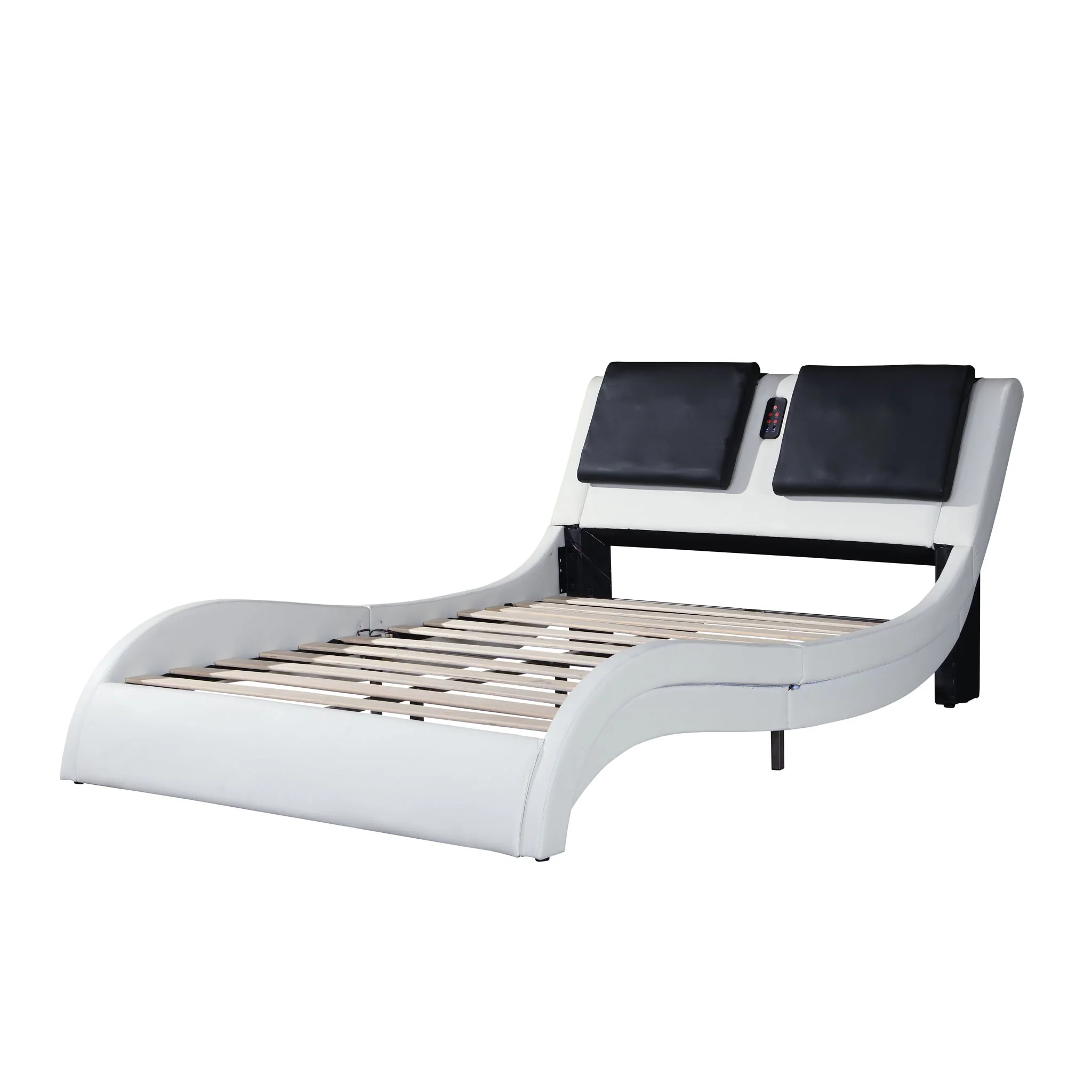 Platform Bed Frame With LED Lighting, tooth Music, Vibration Massage - Image 22