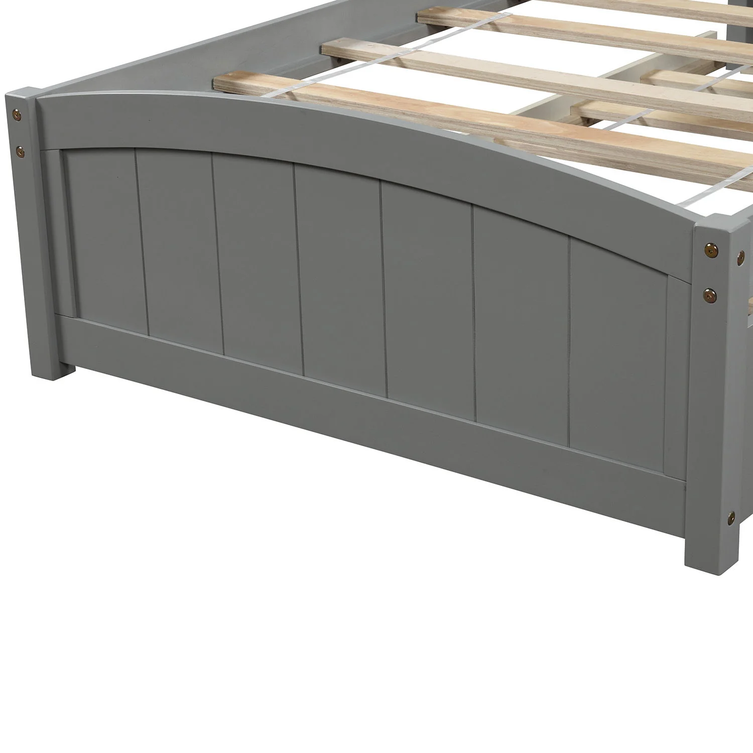 Platform Bed & Headboard, Footboard And Wood Slat Support - Image 18