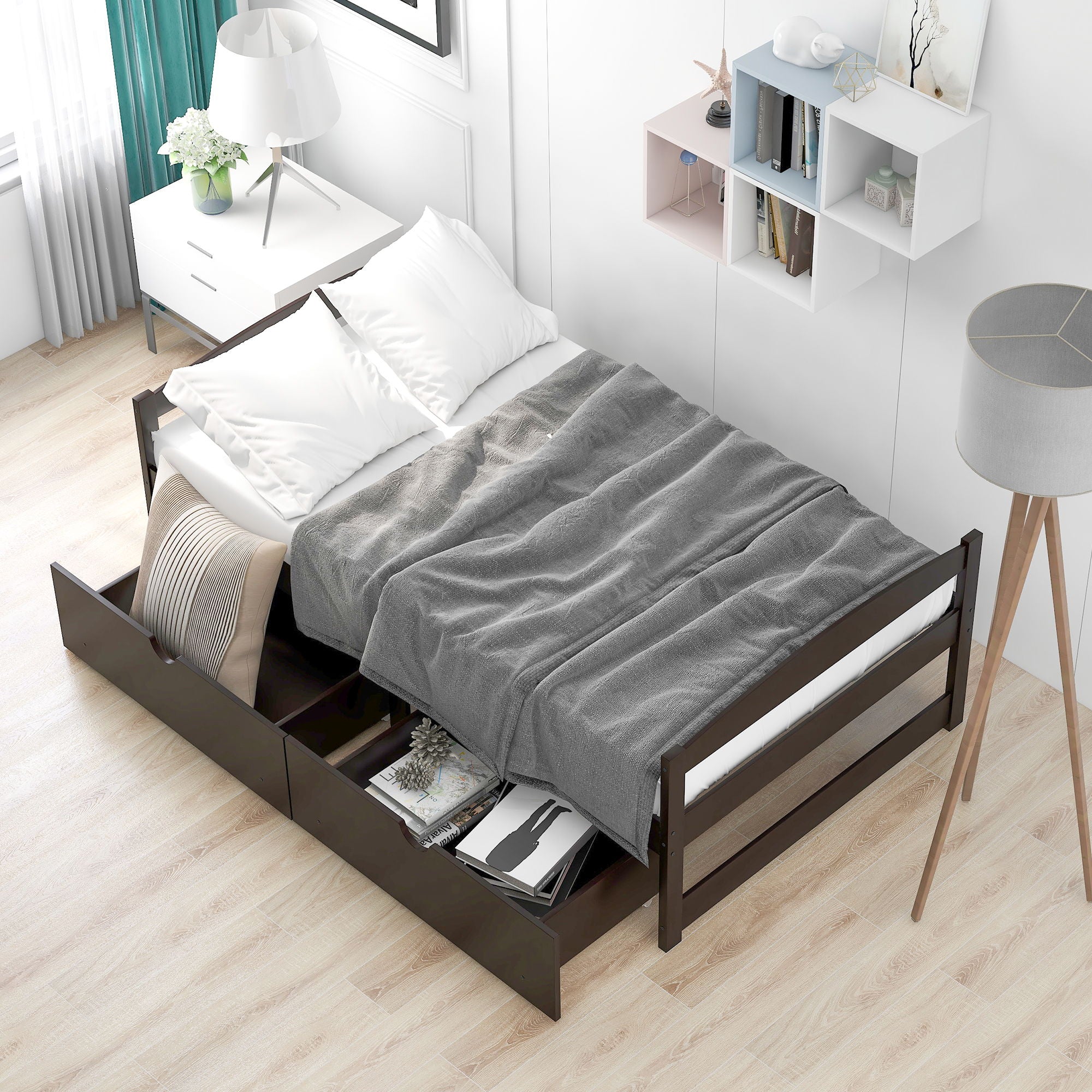 Platform Bed With 2 Drawers - Image 15