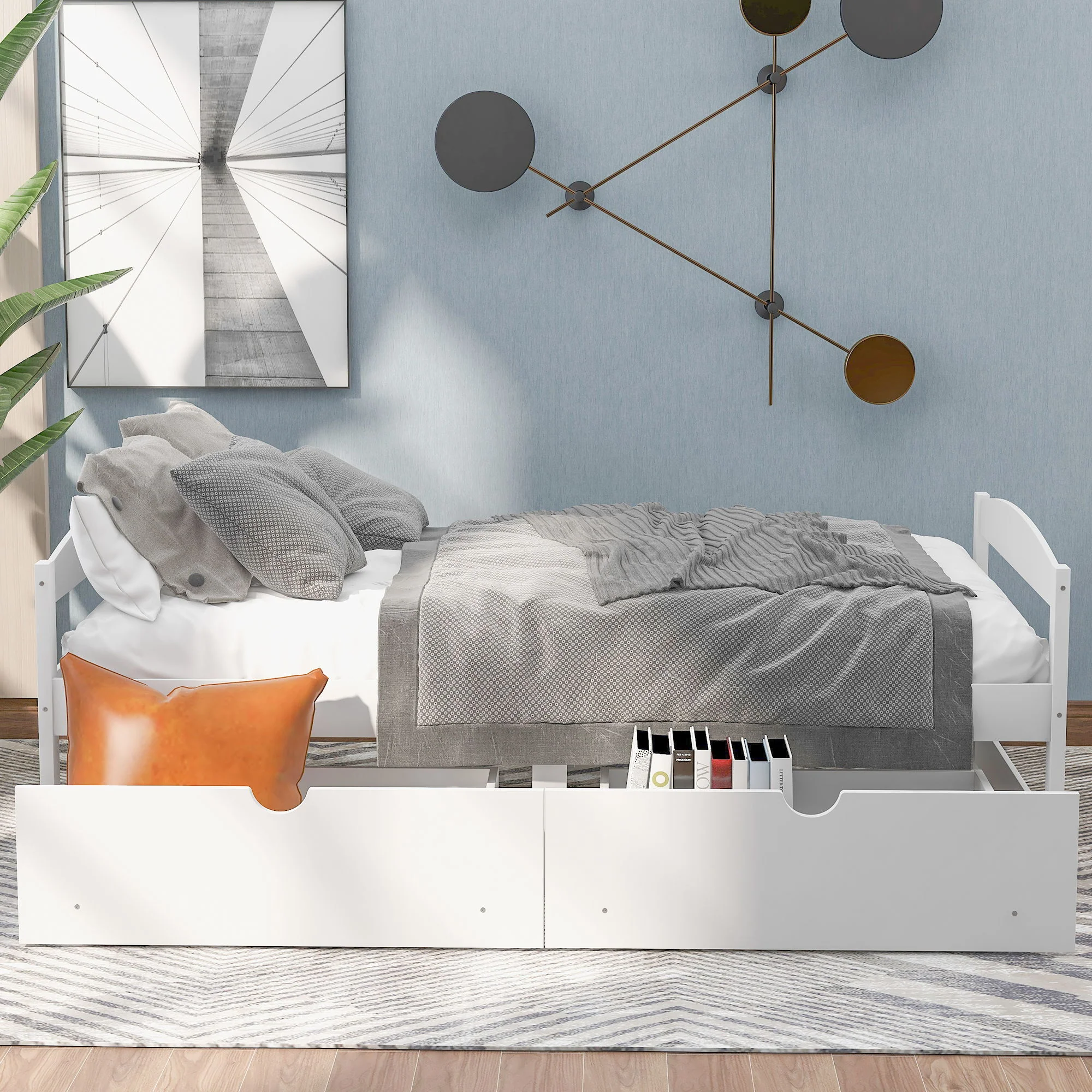 Platform Bed With 2 Drawers - Image 17