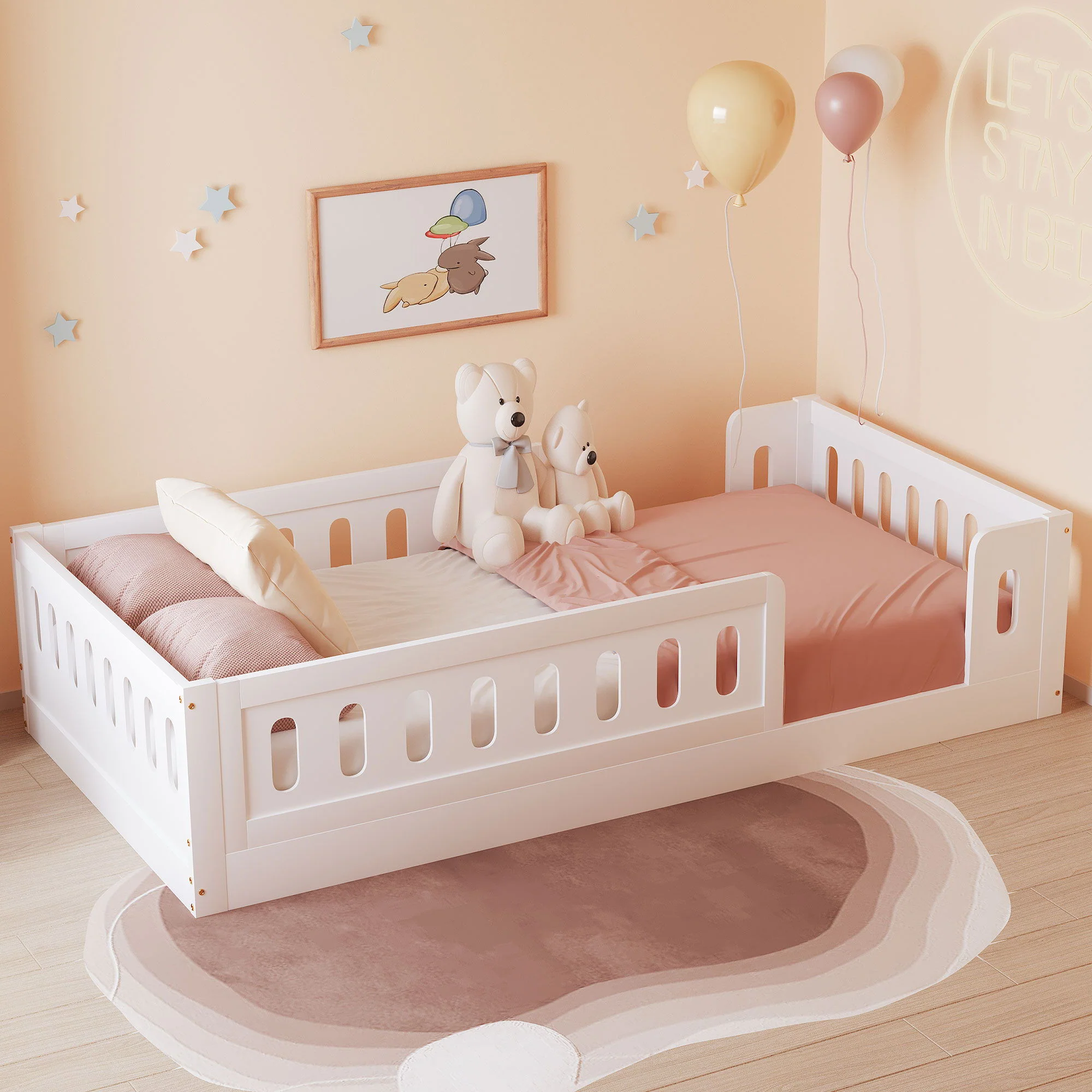 Platform Bed With Guardrail - Image 8
