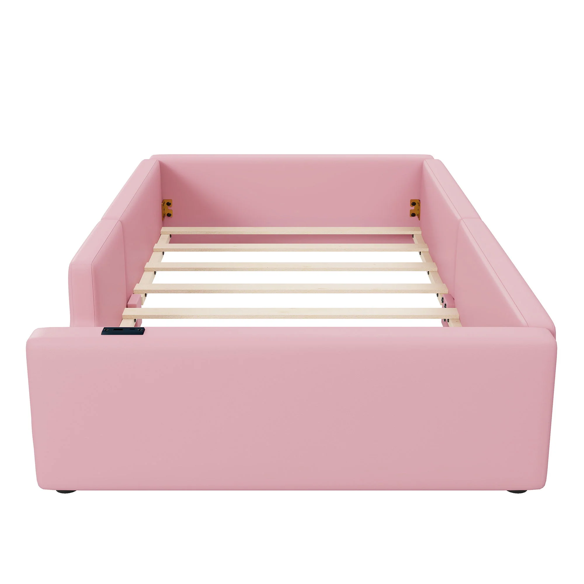 Platform Bed With Guardrail And Charging Station - Image 8