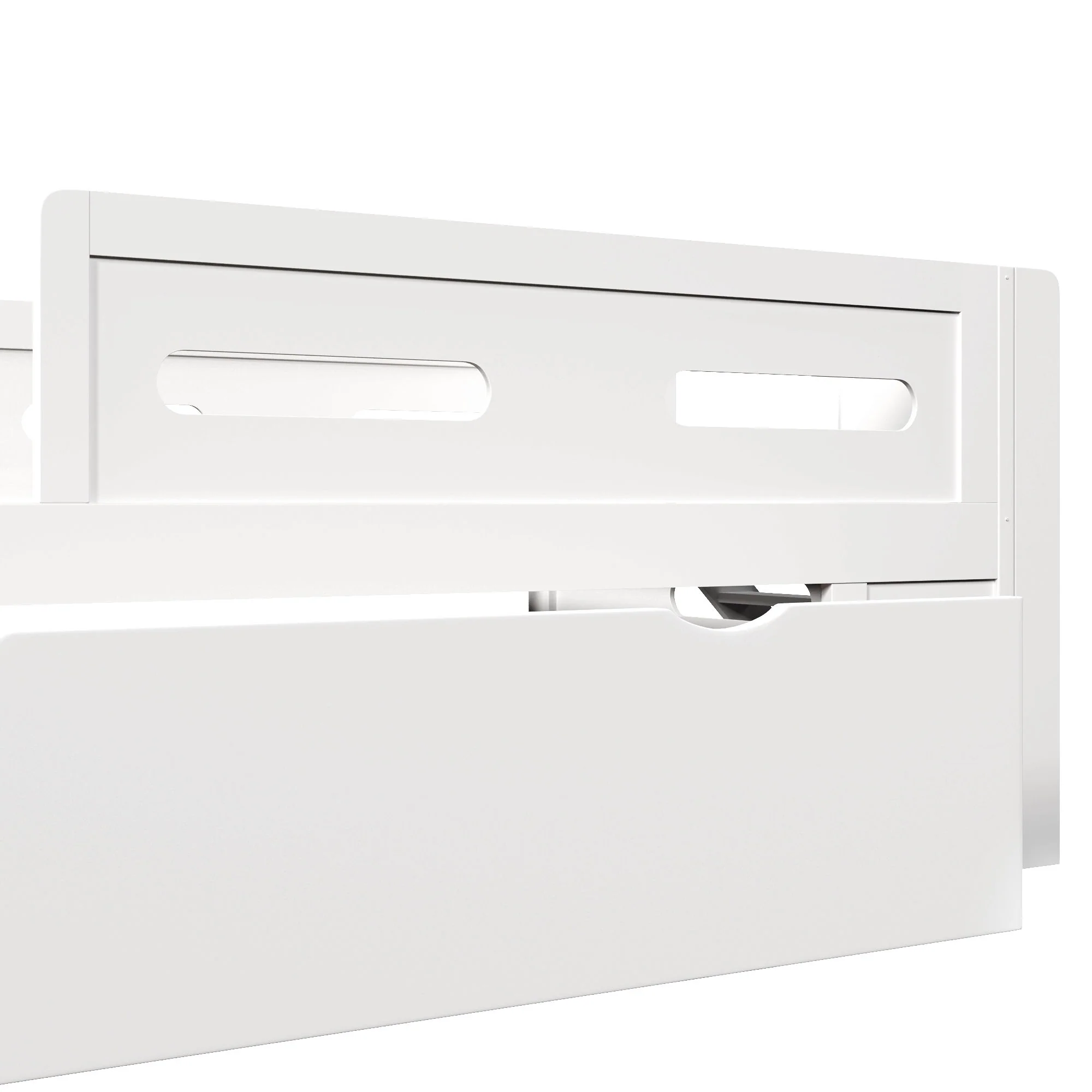 Platform Bed With Guardrail And Drawer - Image 20