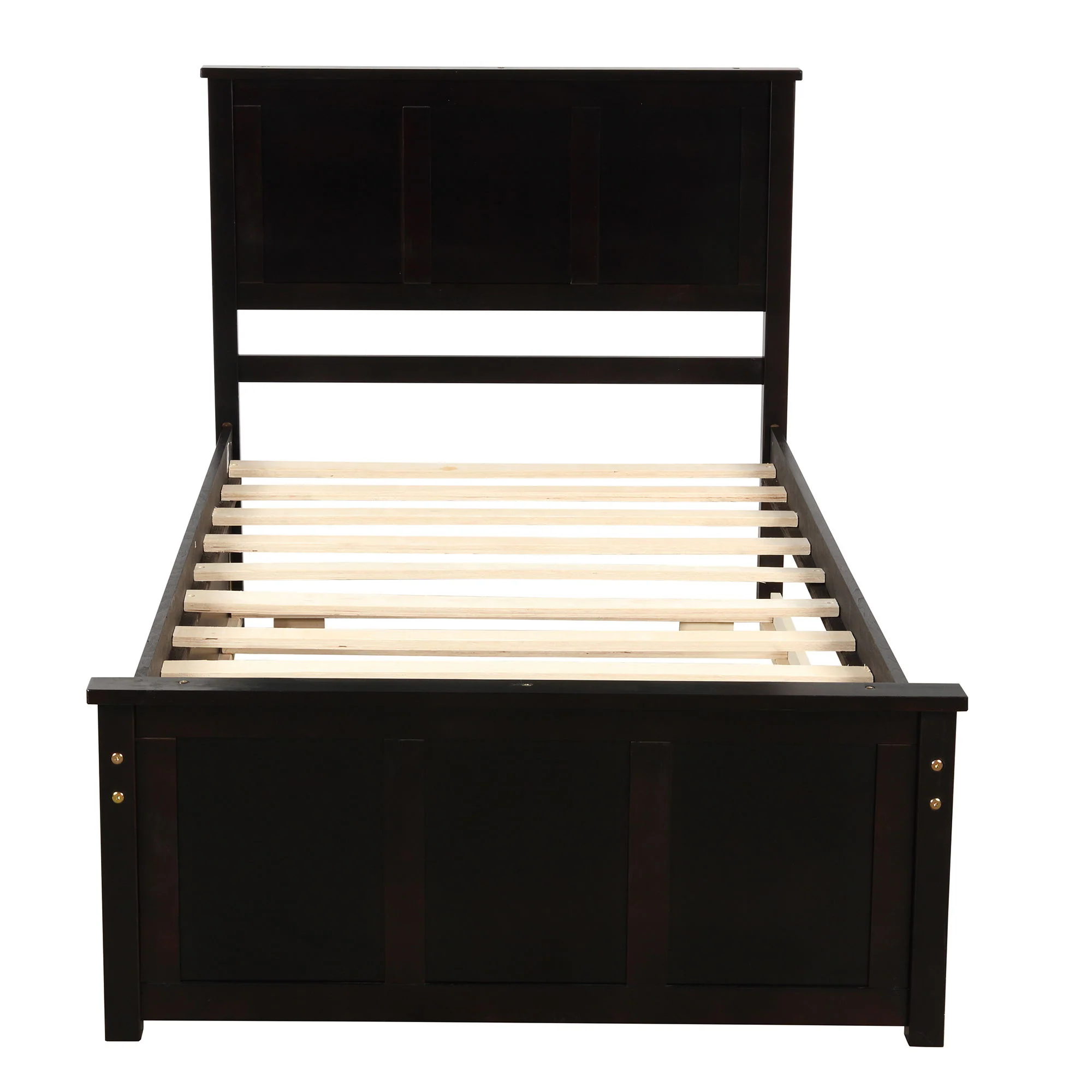 Platform Storage Bed With 2 Wheel Base Drawers - Image 11