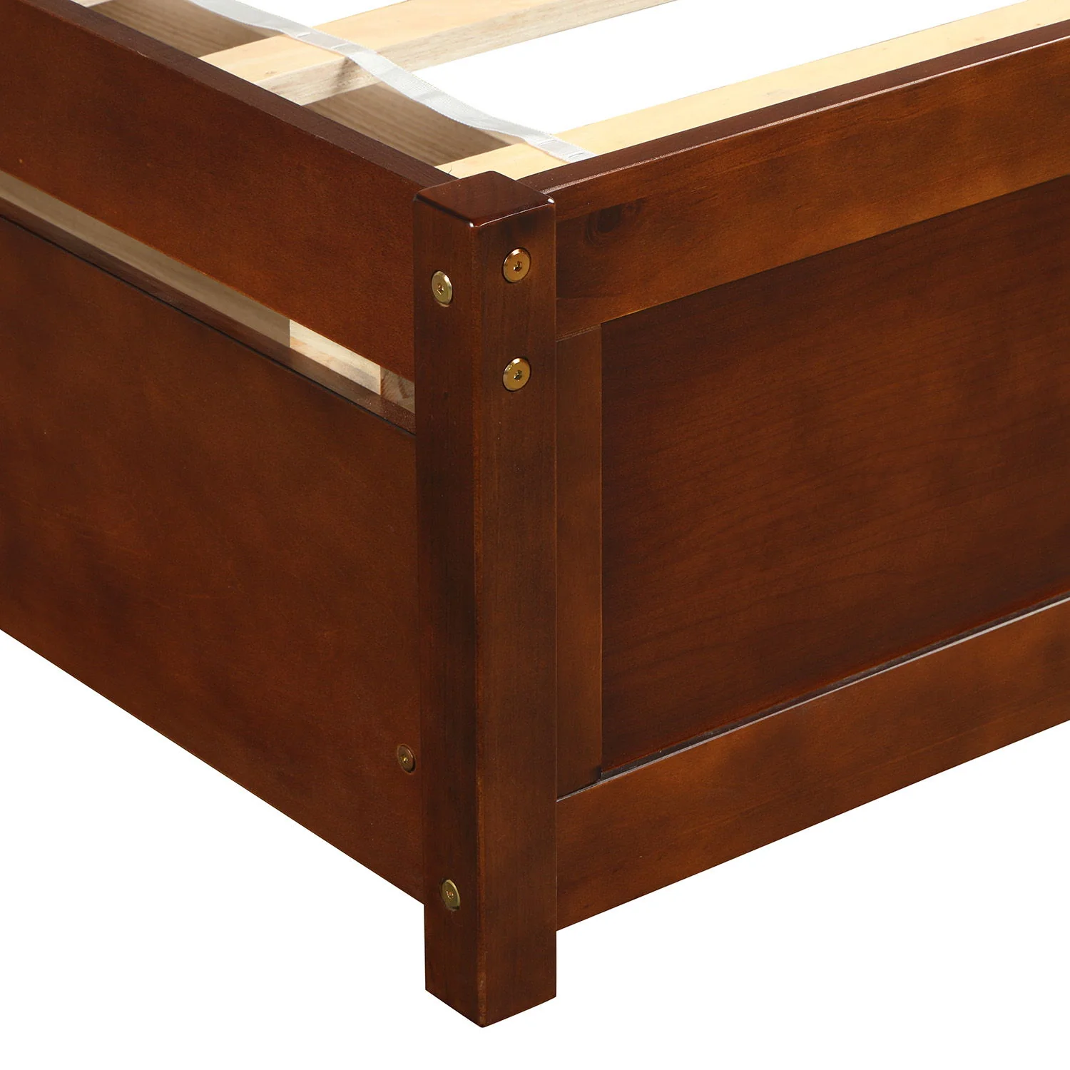 Platform Storage Bed Wood Bed Frame With Two Drawers And Headboard - Image 22
