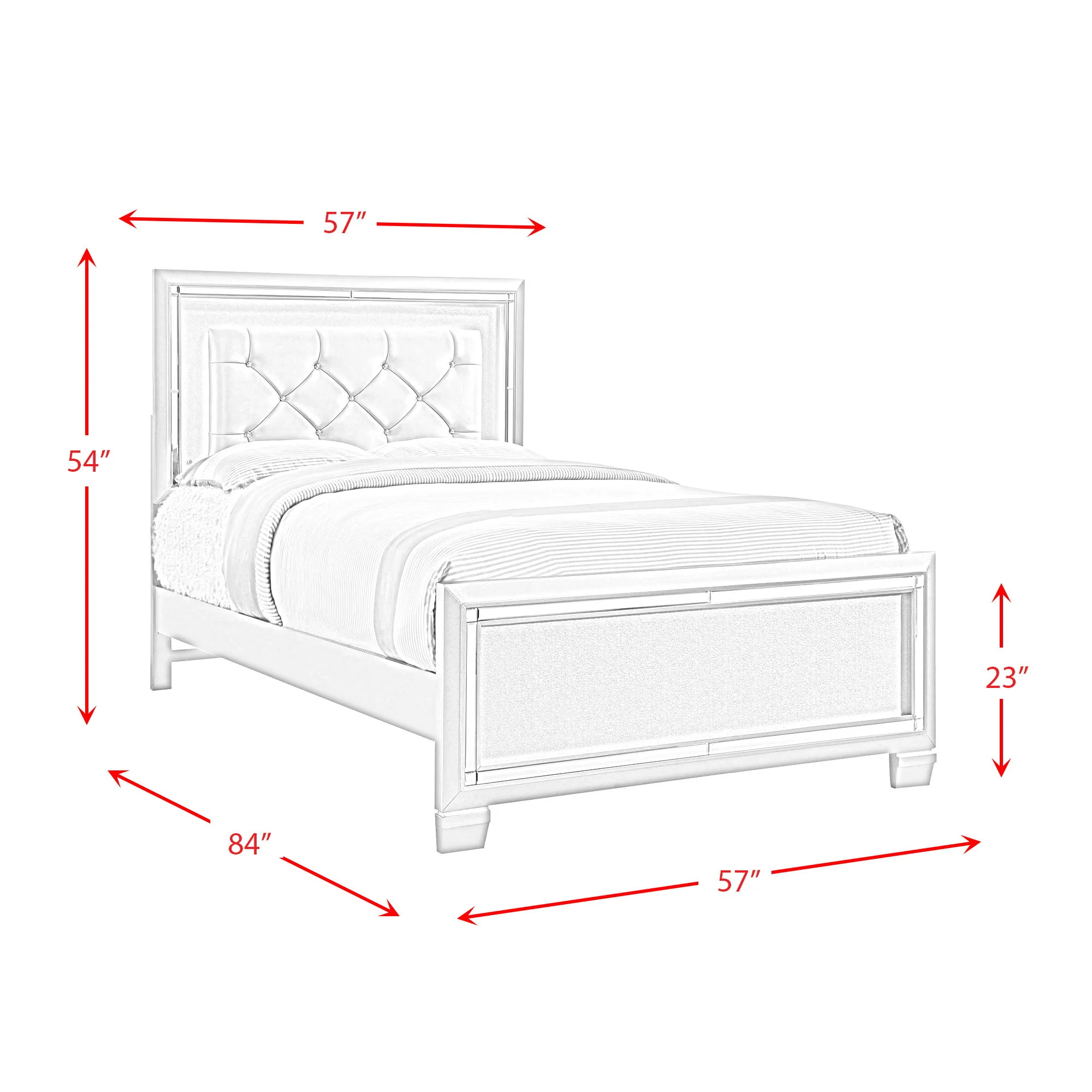 Platinum - Youth Platform Bed - Image 5