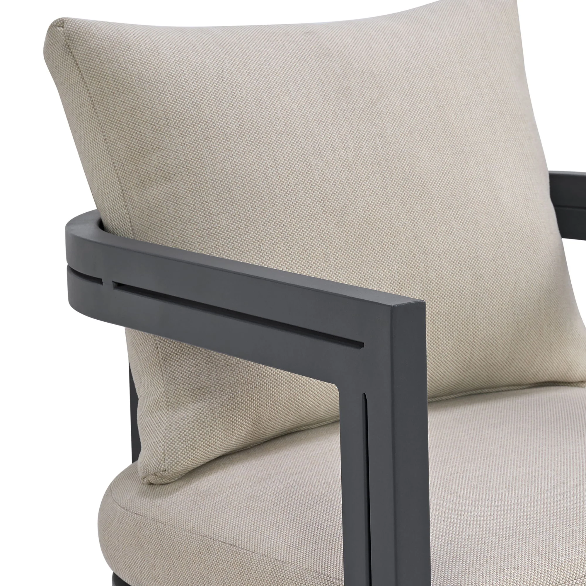Playa - Dining Chair (Set of 2) - Dark Gray / Beige - Image 5