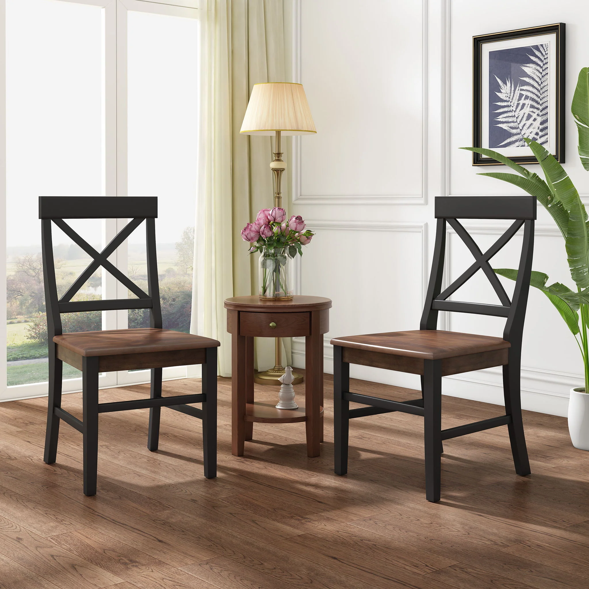 Plethora - Dining Chair With X Shaped Back (Set of 2) - Image 34