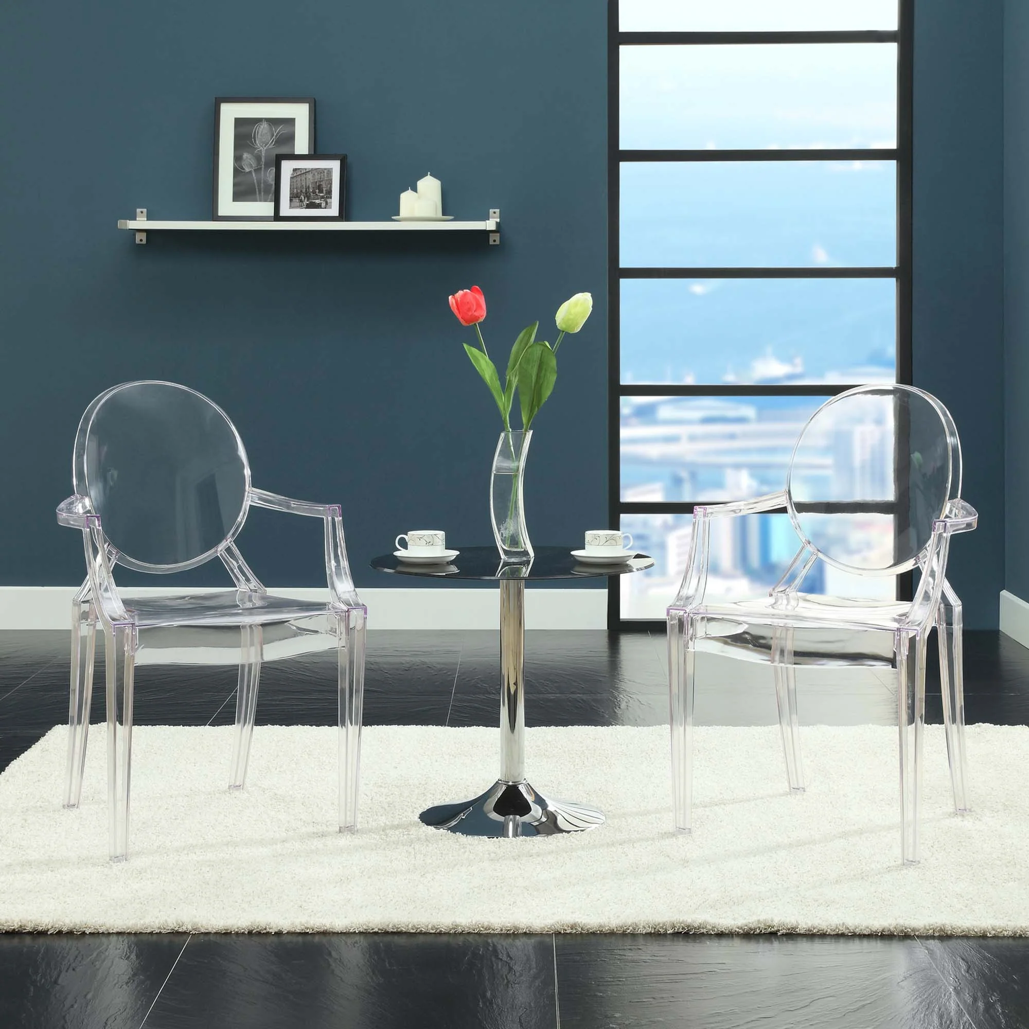 Polycarbonate Dining Armchair Set of 2 - Image 19