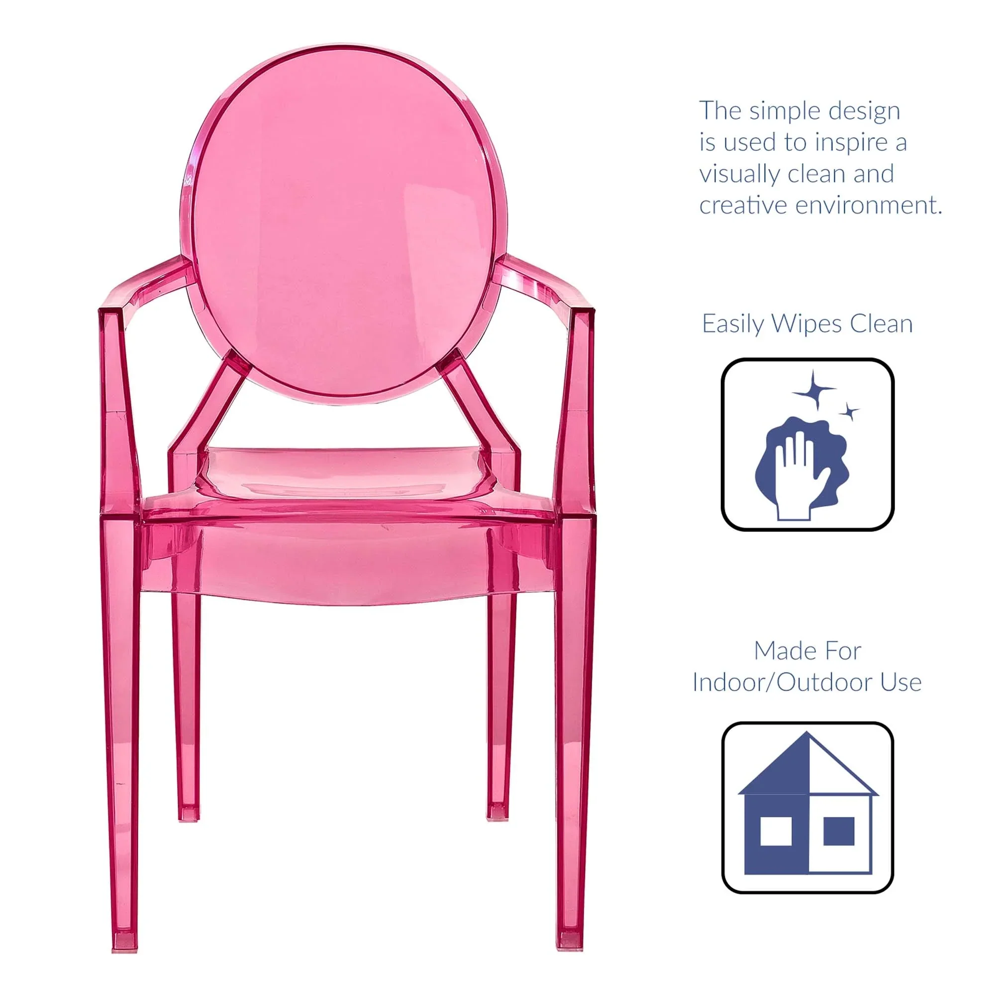 Polycarbonate Dining Armchair Set of 2 - Image 28