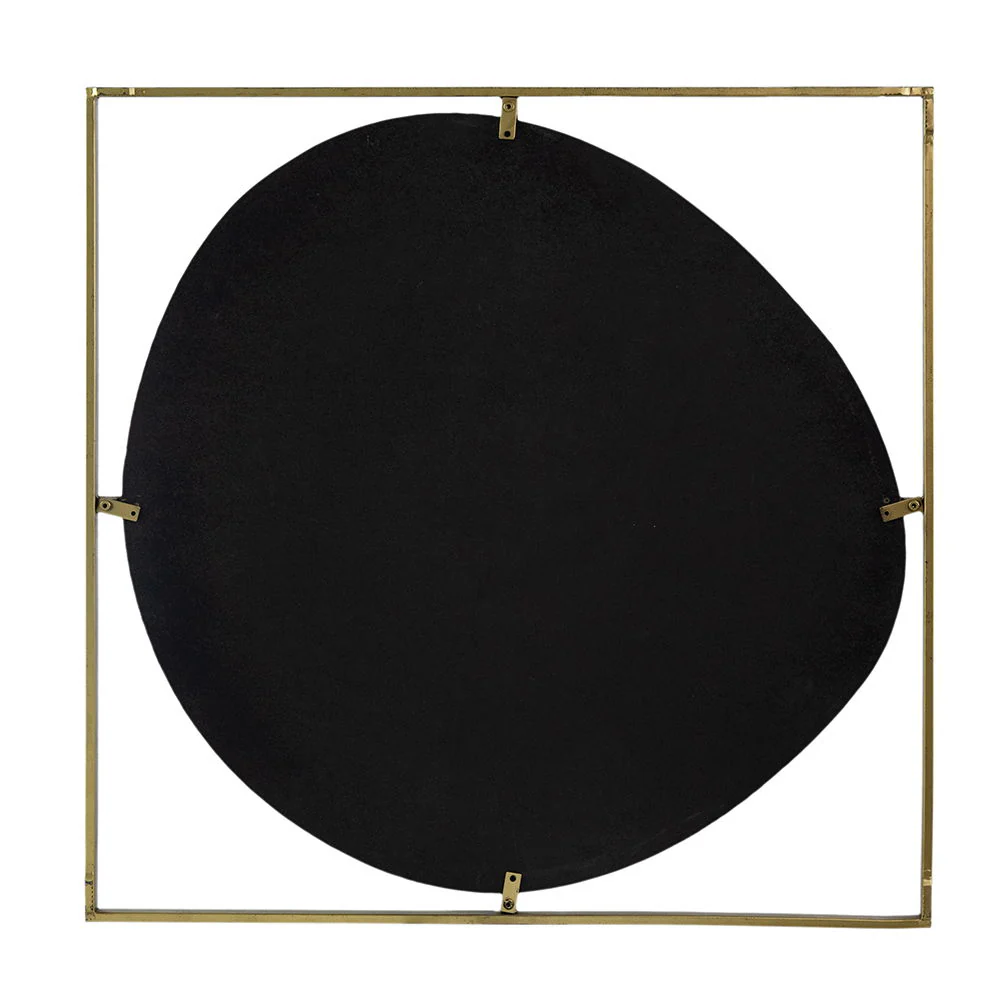 Poppy Mirror With Metal Frame Contemporary Design For Bathroom, Entryway Wall Decor - Image 9