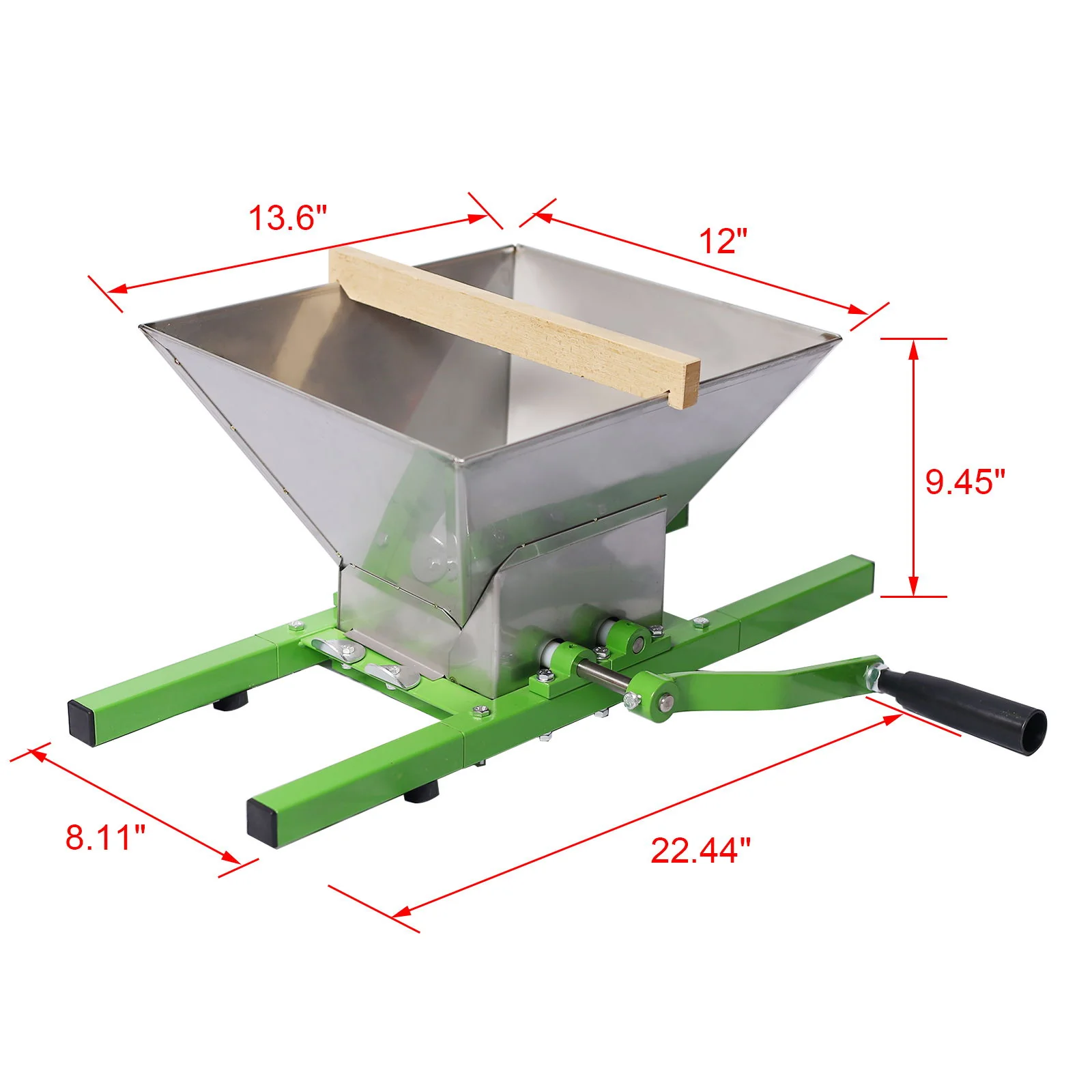 Portable 7L Manual Juicer Grinder For Hard Fruits - Green - Image 3