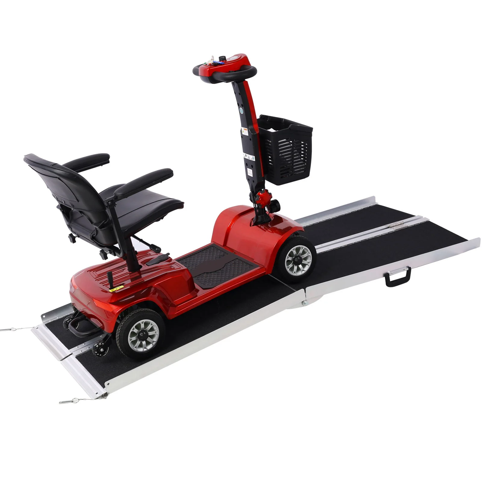 Portable And Foldable Wheelchair Ramp With Non Skid Surface - Image 7