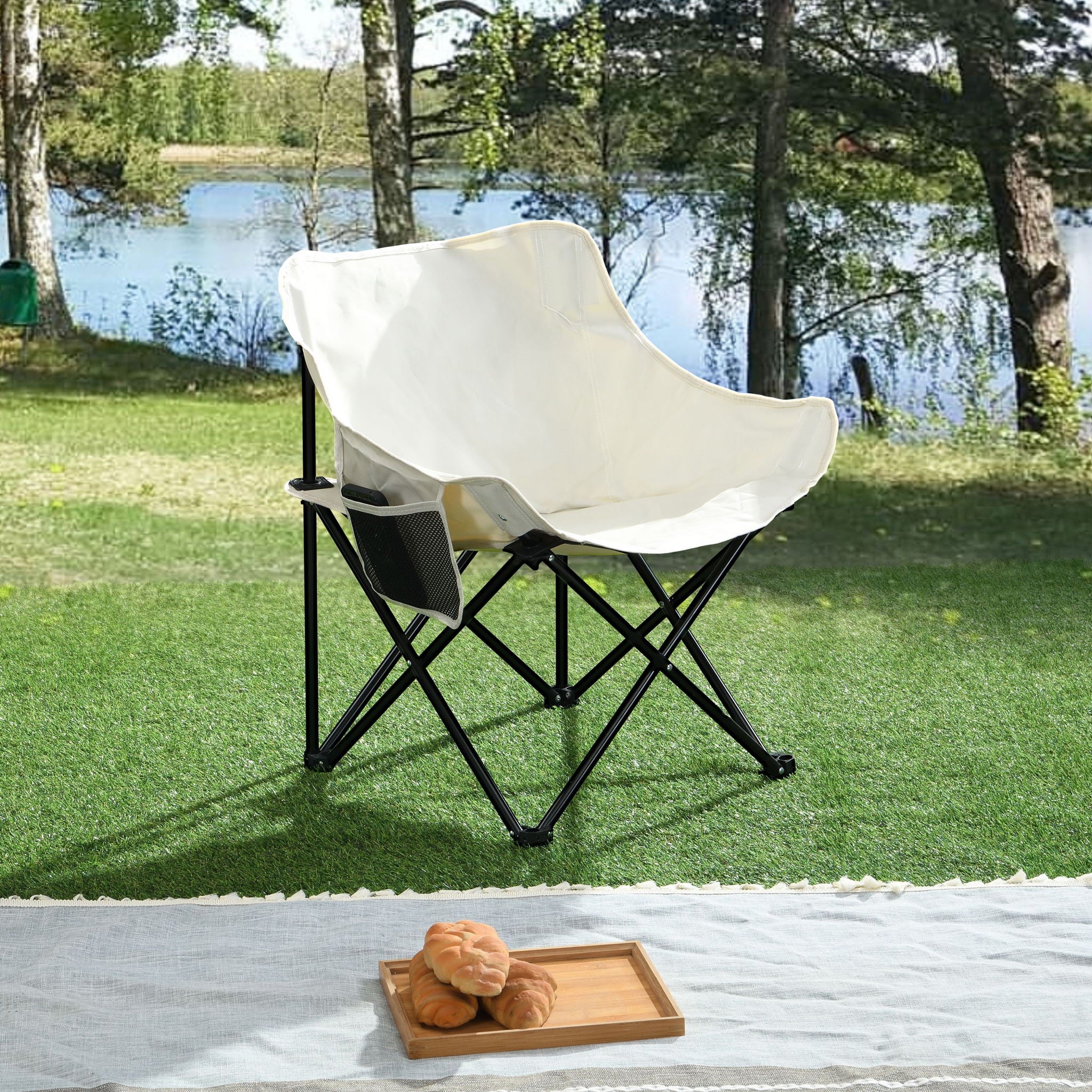 Portable Folding Camping Chairs With Carry Bag (Set of 2) - Image 4