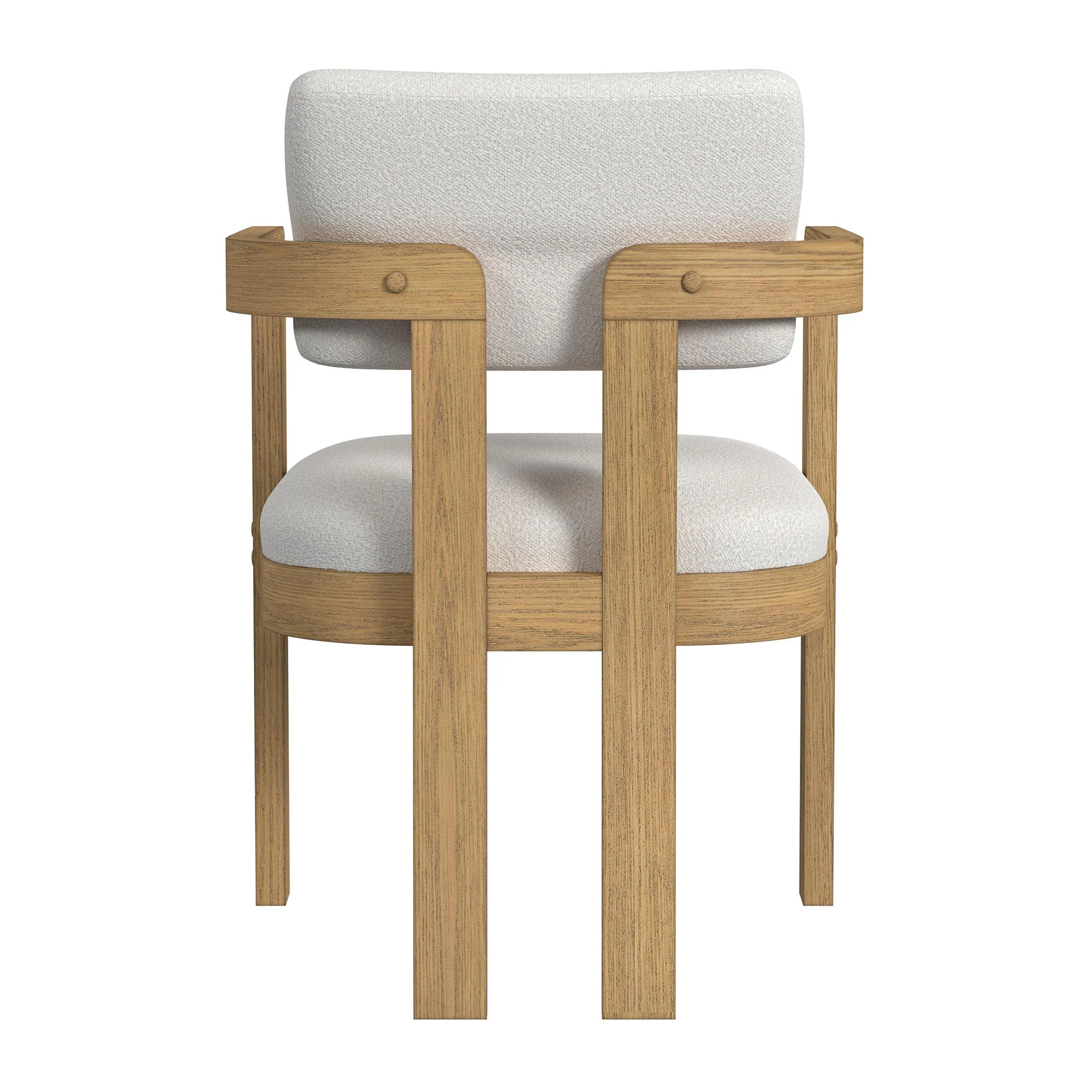 Portland - Fabric Arm Chair (Set of 2) - Natural / Snow White - Image 9