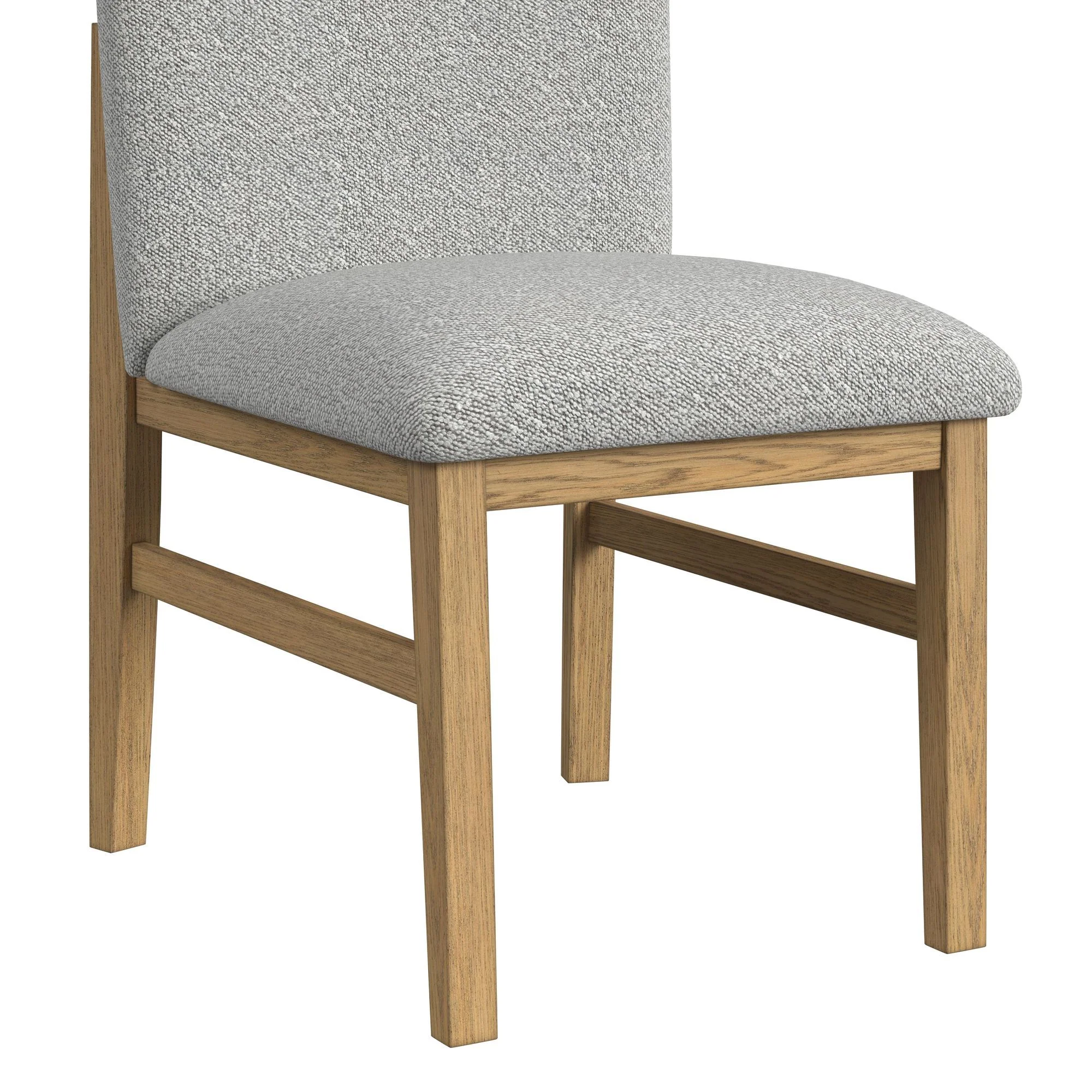 Portland - Square Back Dining Side Chair (Set of 2) - Natural / Gray - Image 5