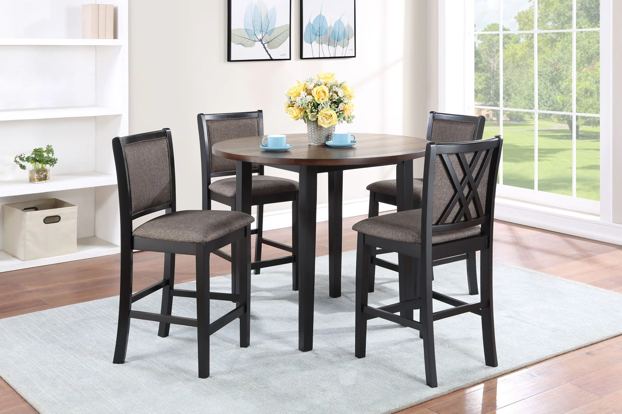 Potomac - Dining Bench - Brown / Black - Image 5