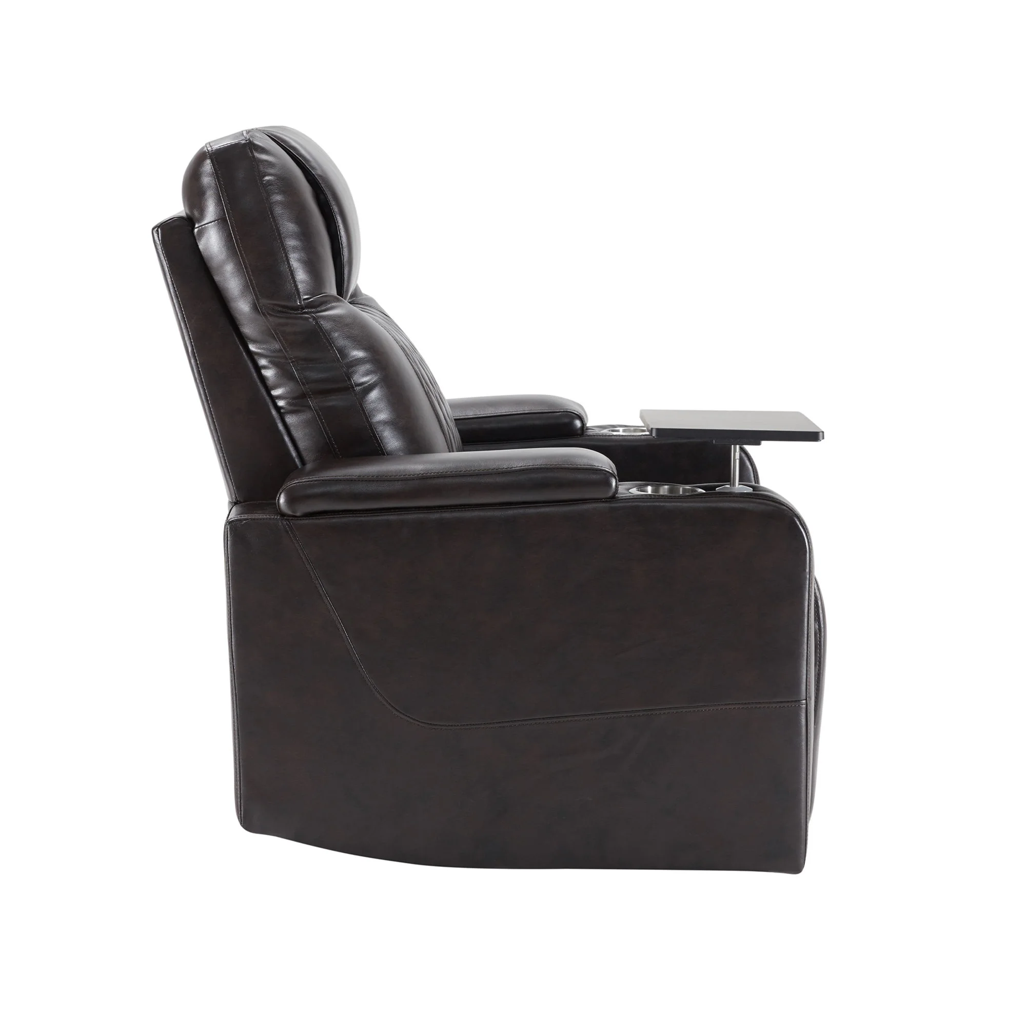 Power Motion Recliner With USB Charging Port And Hidden Arm Storage 2 Convenient Cup Holders Design And 360 Degree Swivel Tray Table - Image 15
