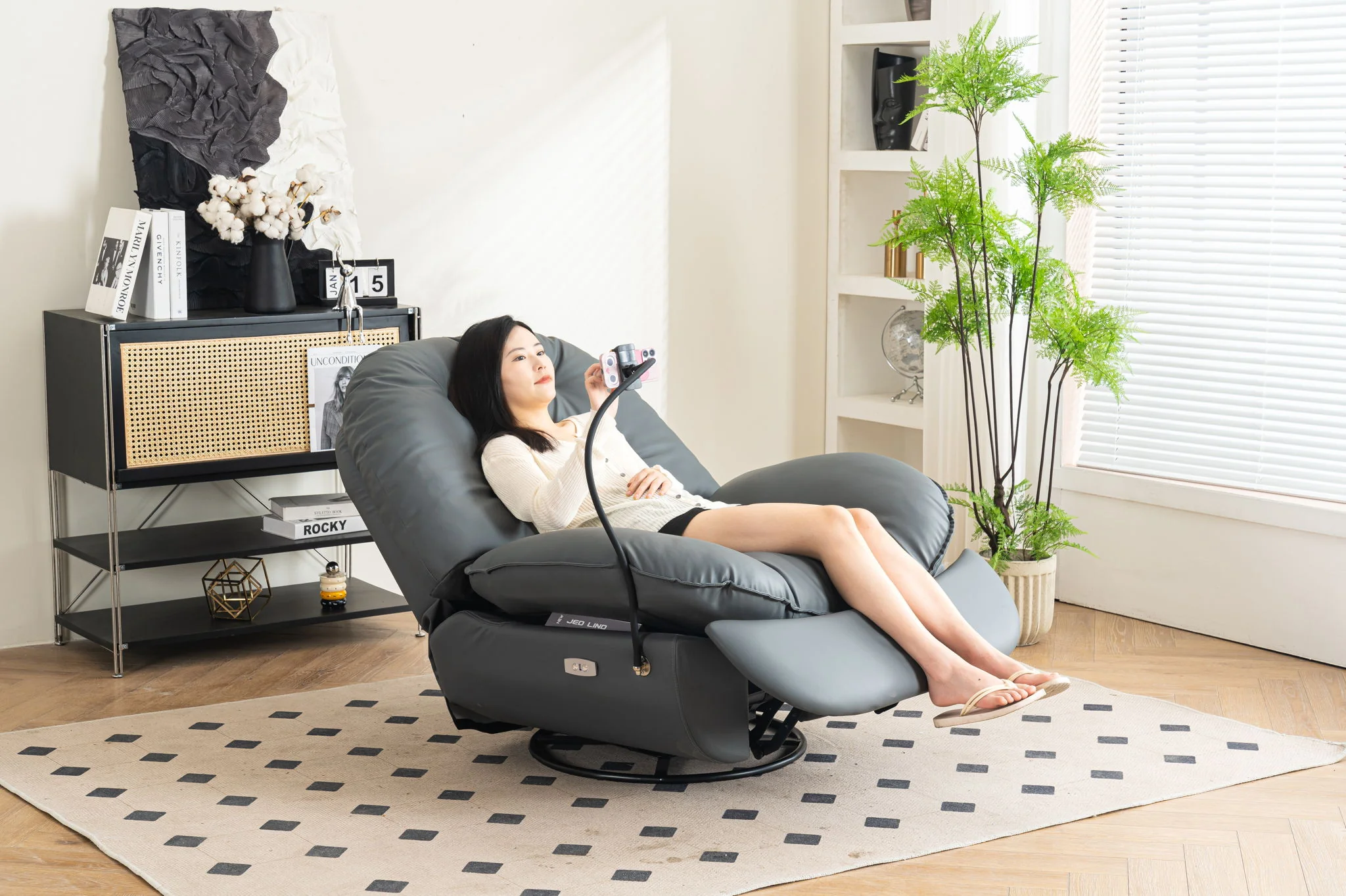 Power Recliner Swivel Glider USB Charger With tooth Music Player, Sleep, Working, Game And Leisure - Image 10