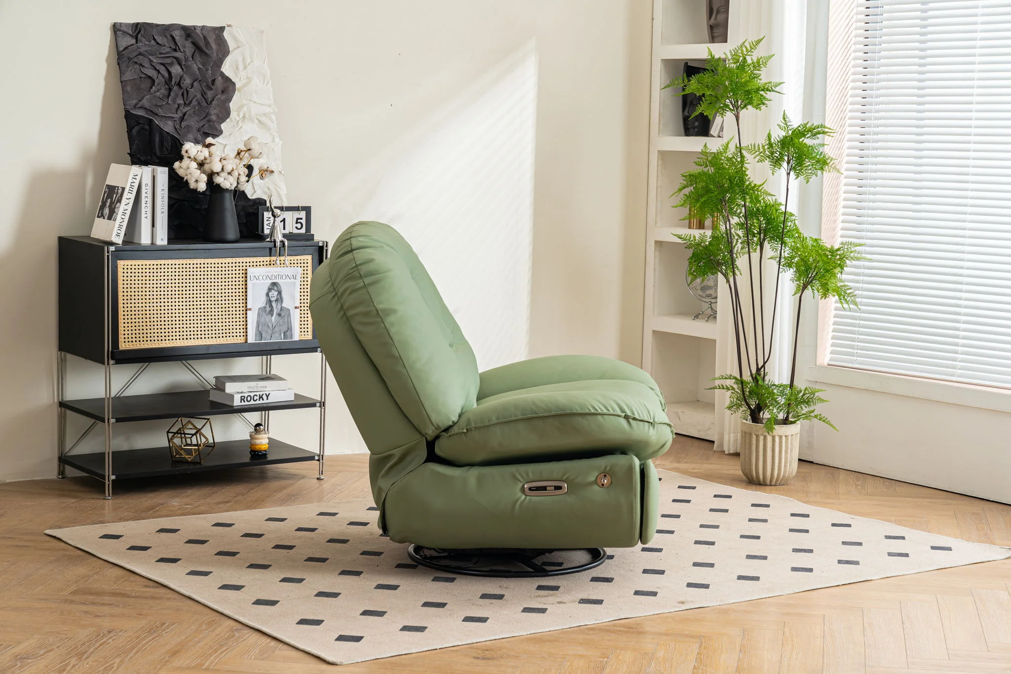 Power Recliner Swivel Glider USB Charger With tooth Music Player, Sleep, Working, Game And Leisure - Image 31
