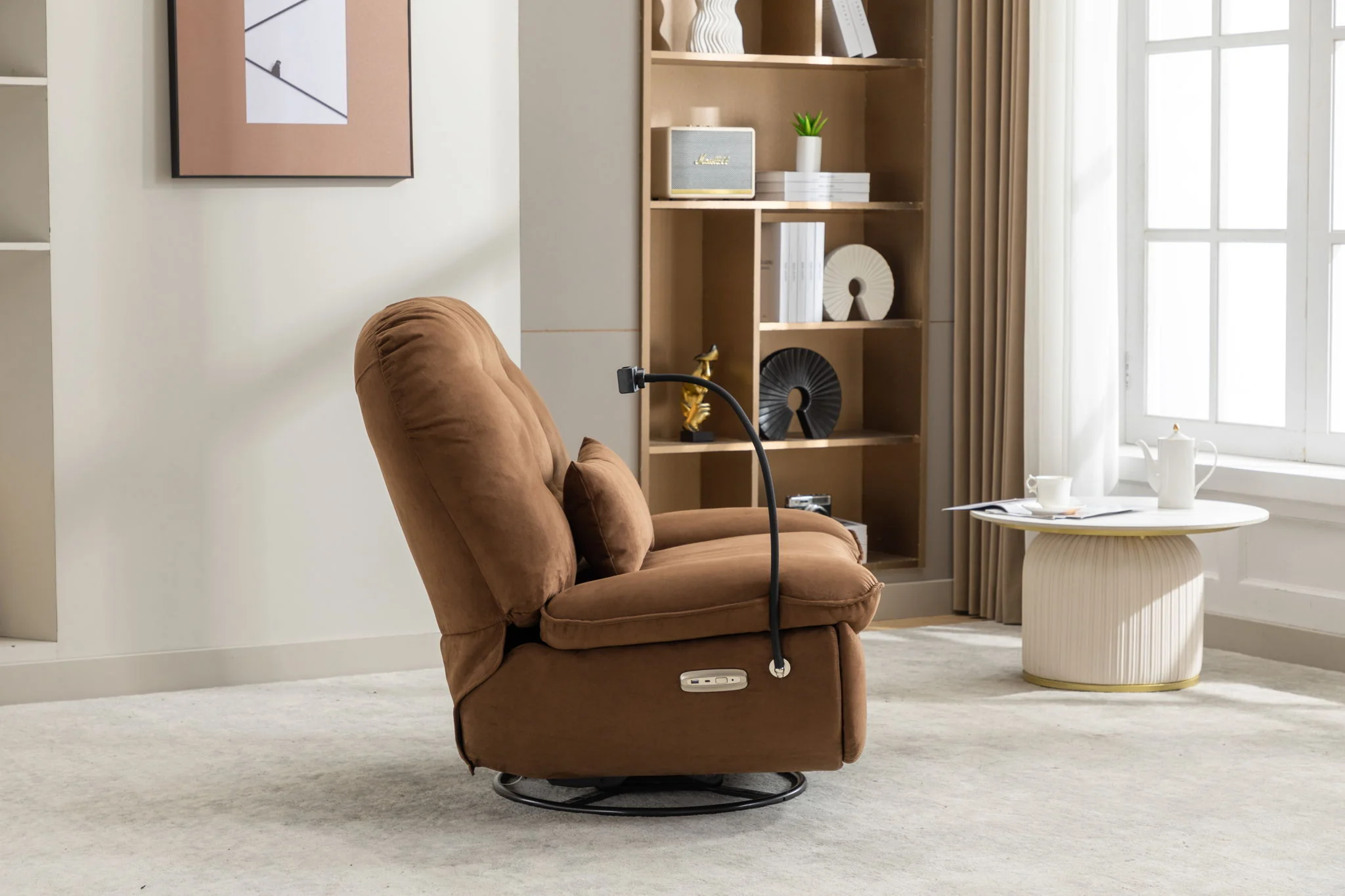 Power Recliner Swivel Glider USB Charger With tooth Music Player, Sleep, Working, Game And Leisure - Image 6