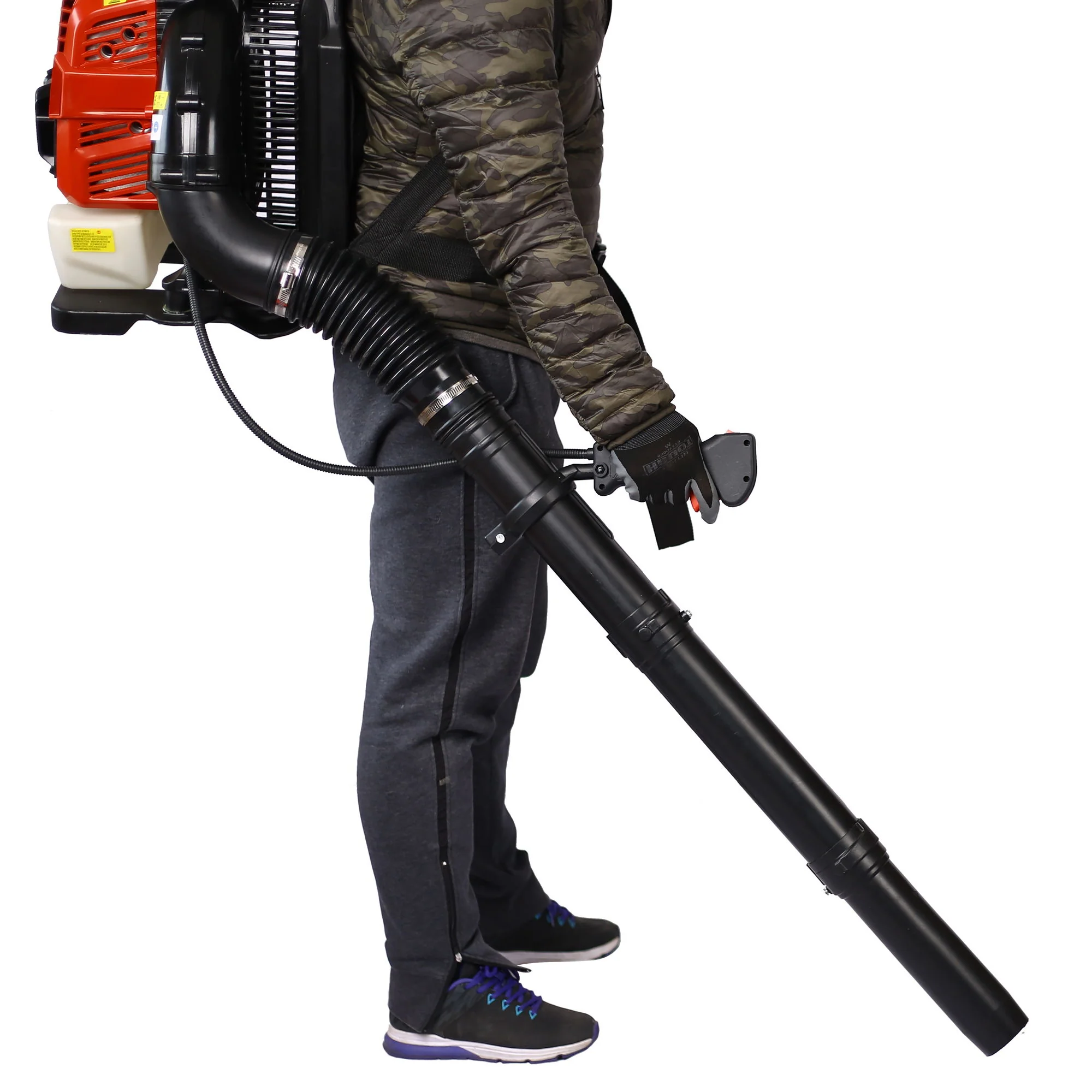 Powerful 76Cc 4 Stroke Gasoline Blower Epa Compliant Red Plastic - Red - Image 2