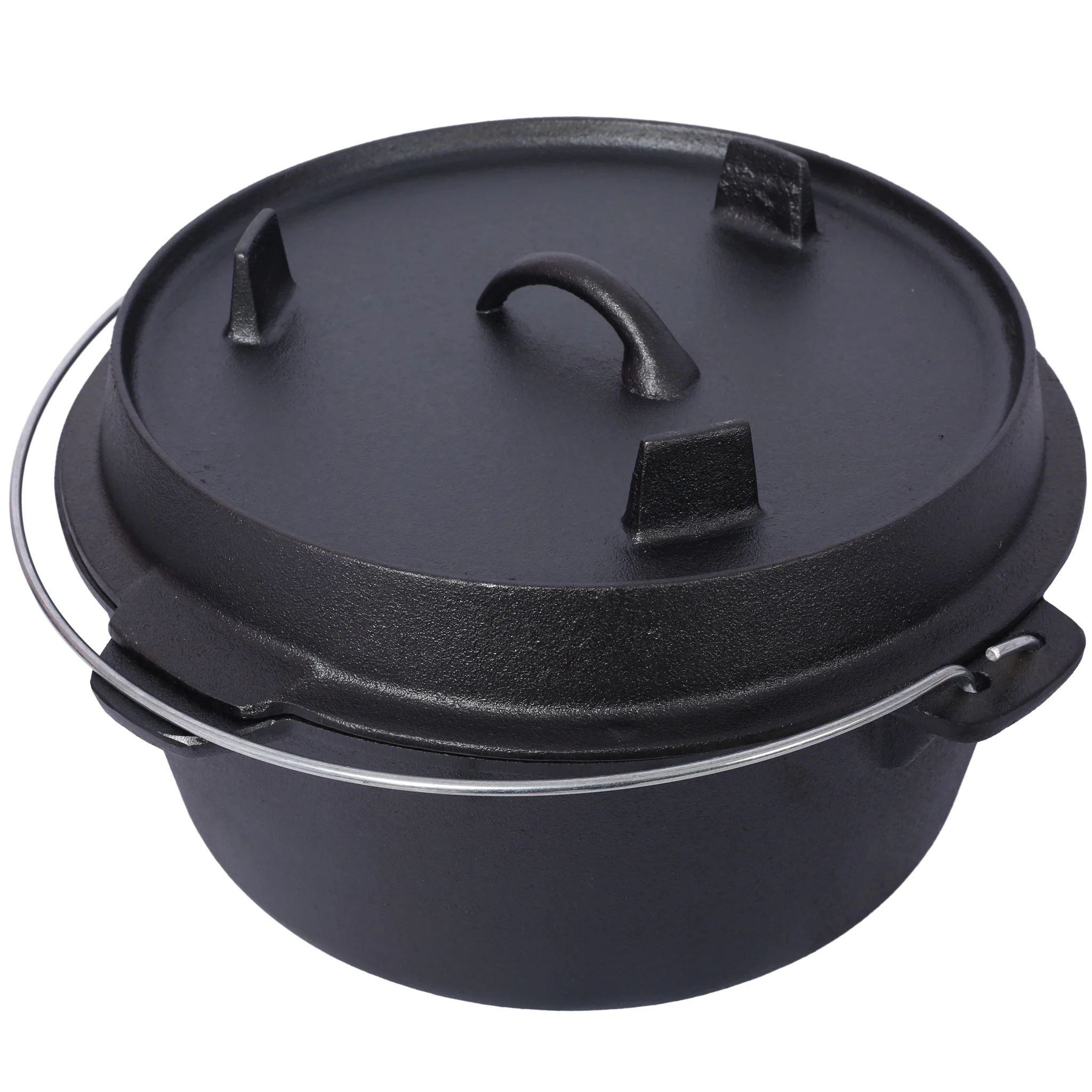 Pre-Seasoned Cast Dutch Oven With Skillet Lid And Pot Rack - Image 18