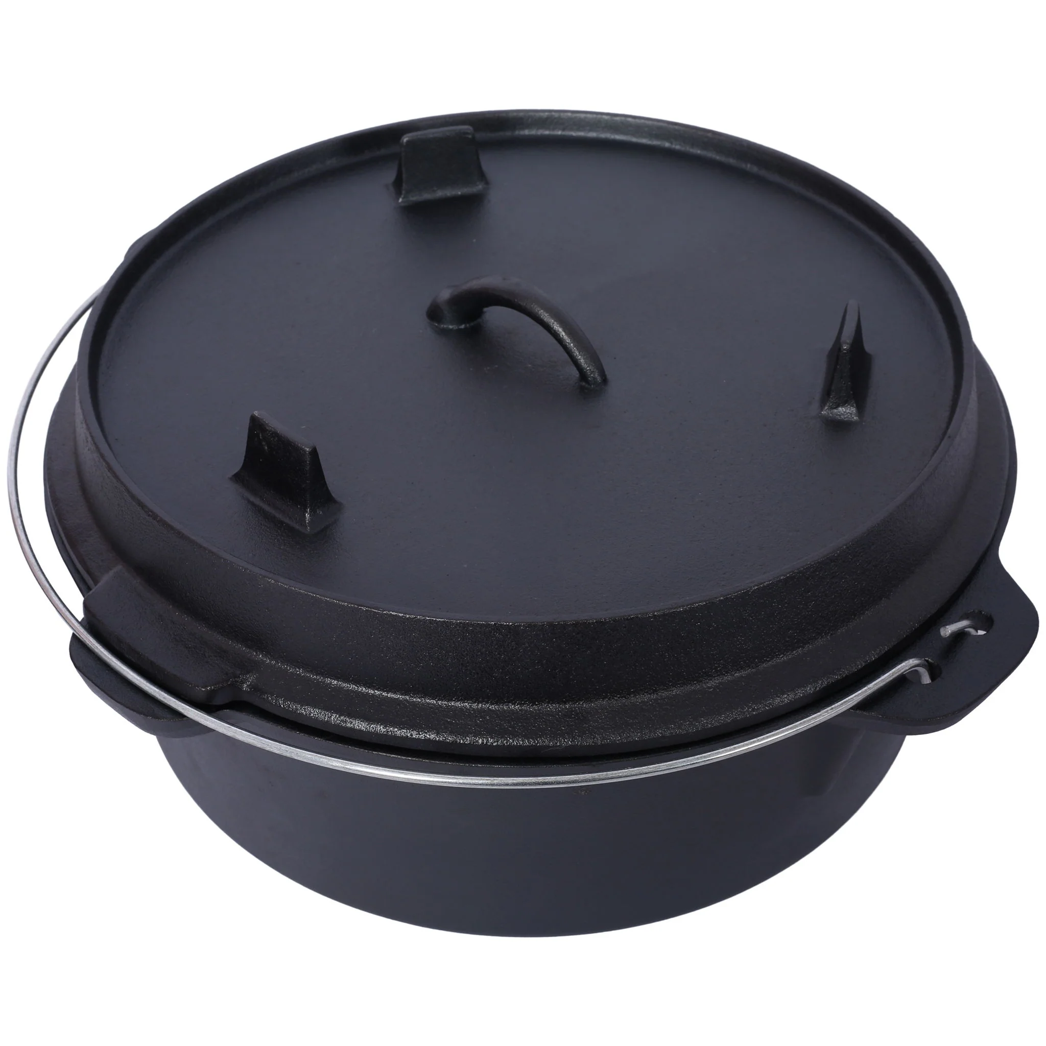 Pre-Seasoned Cast Dutch Oven With Skillet Lid And Pot Rack - Image 5