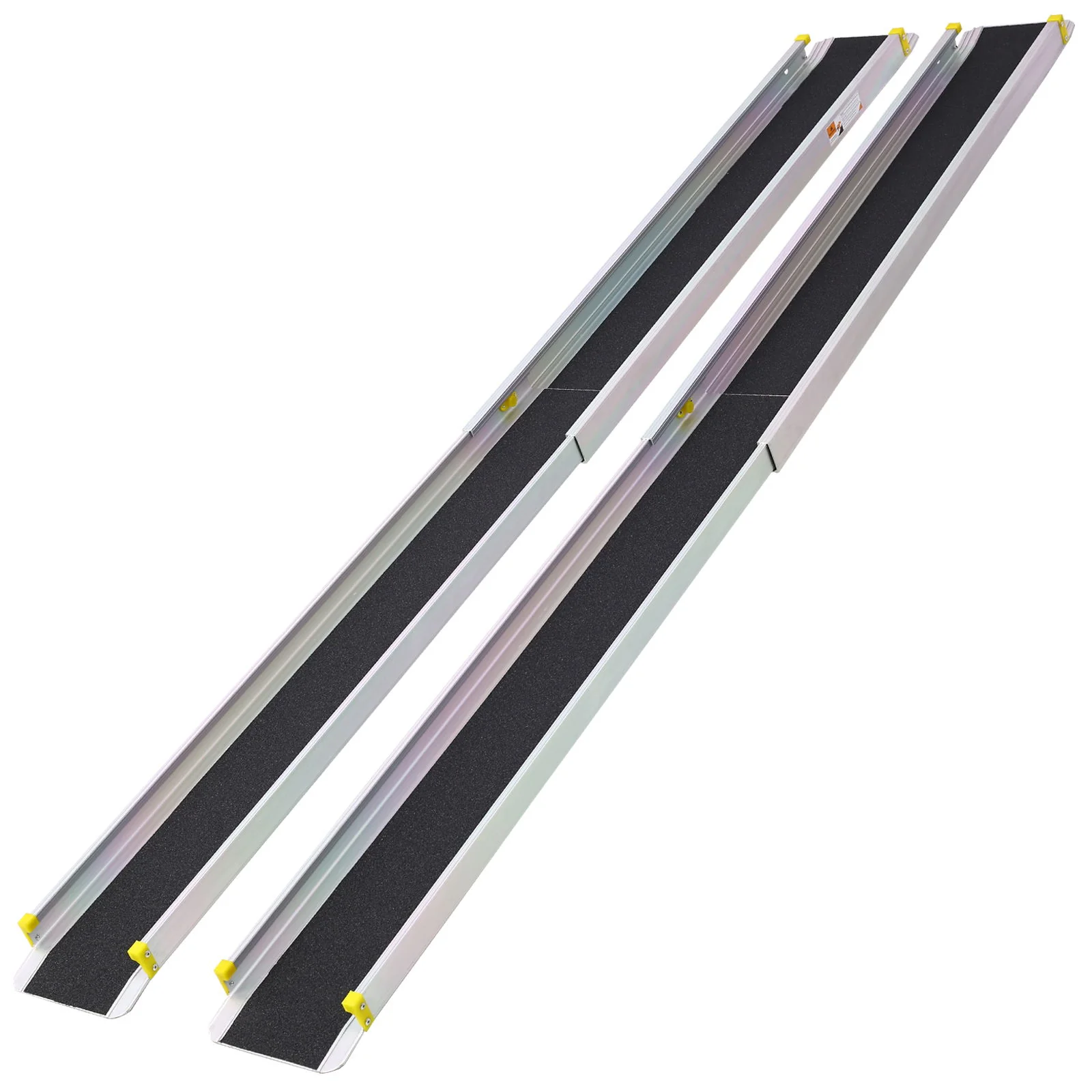 Premium Adjustable Telescoping Wheelchair Track Ramps Aluminium - Silver - Image 4