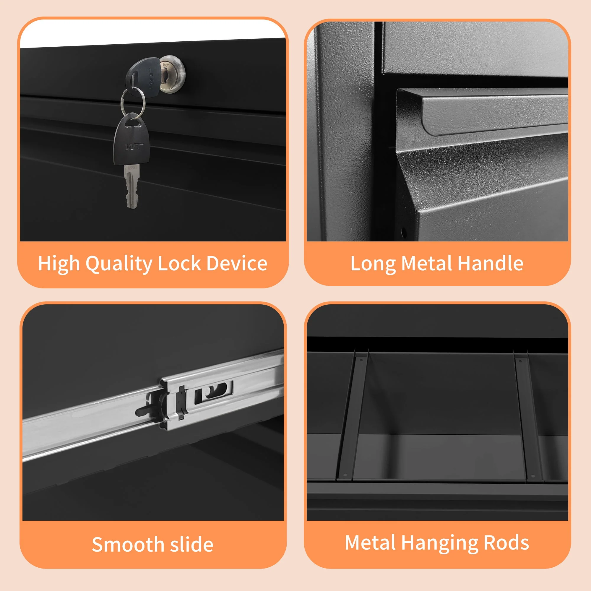 Premium Drawer Metal Lateral File Cabinet With Lock - Image 59