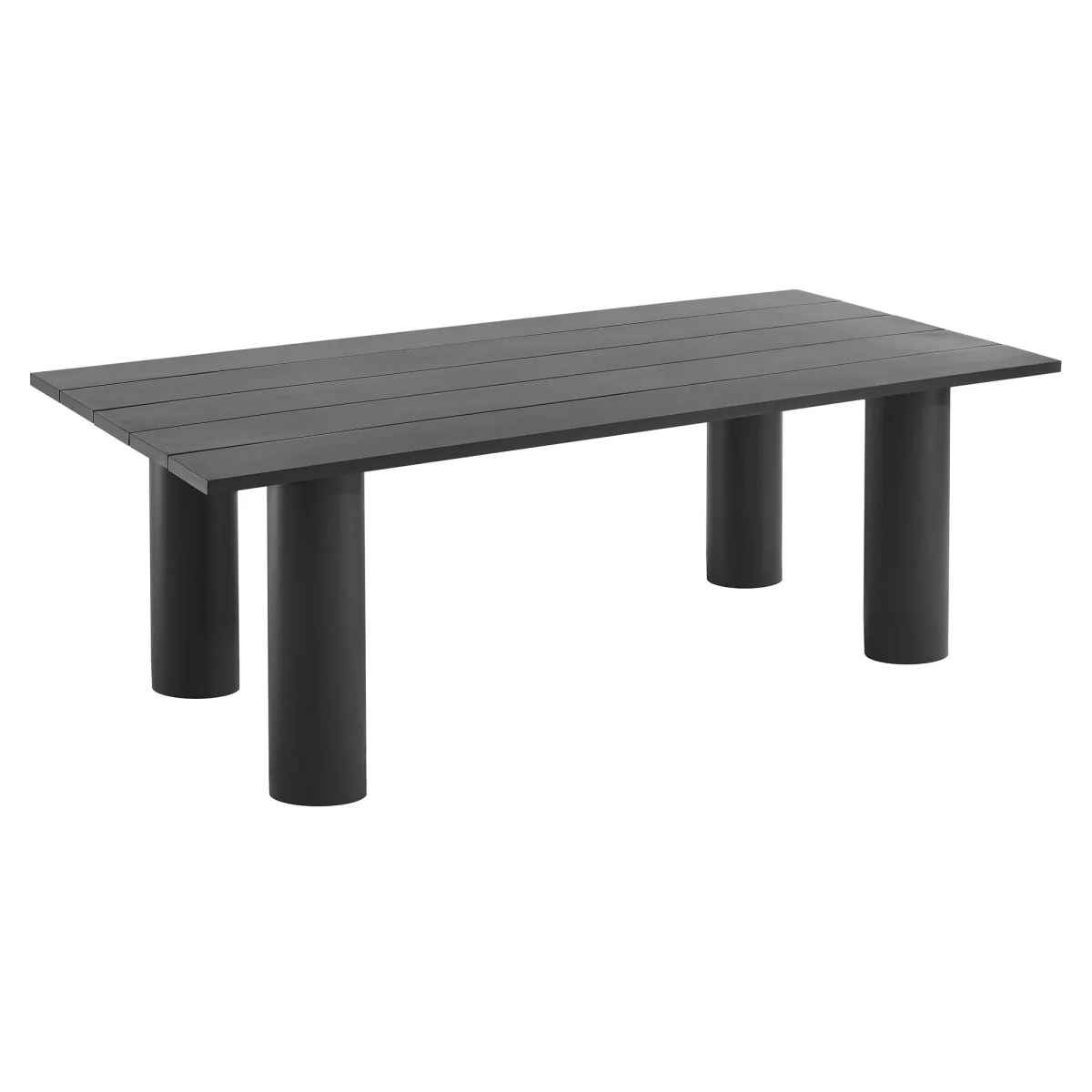 Premium Modern Round Aluminum Outdoor Dining Set with Curved Chairs and Table - Image 47
