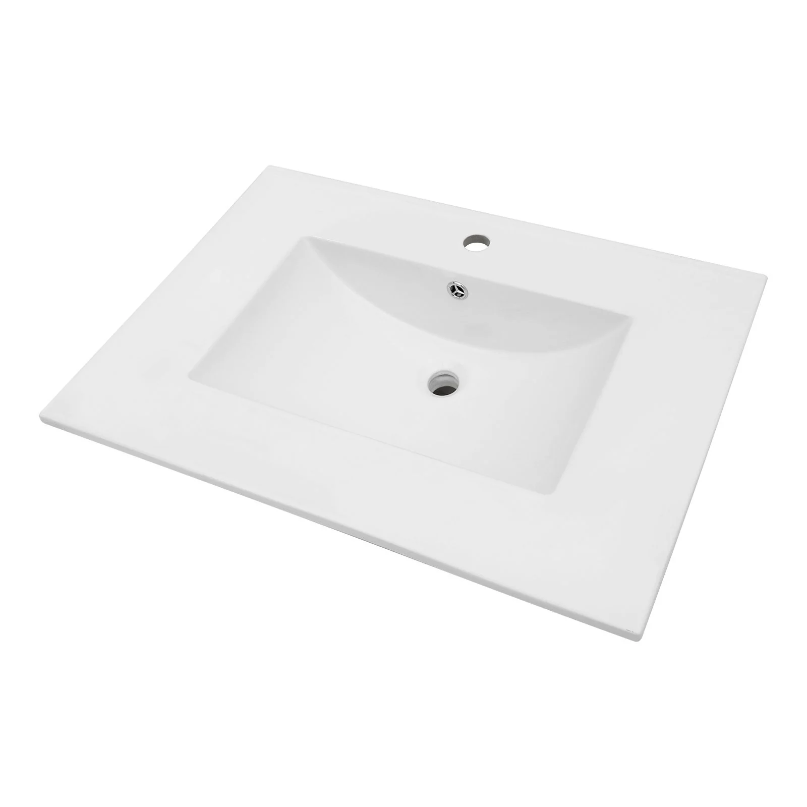 Premium Rectangular Vanity Top With Single Faucet Hole And Overflow - Image 14