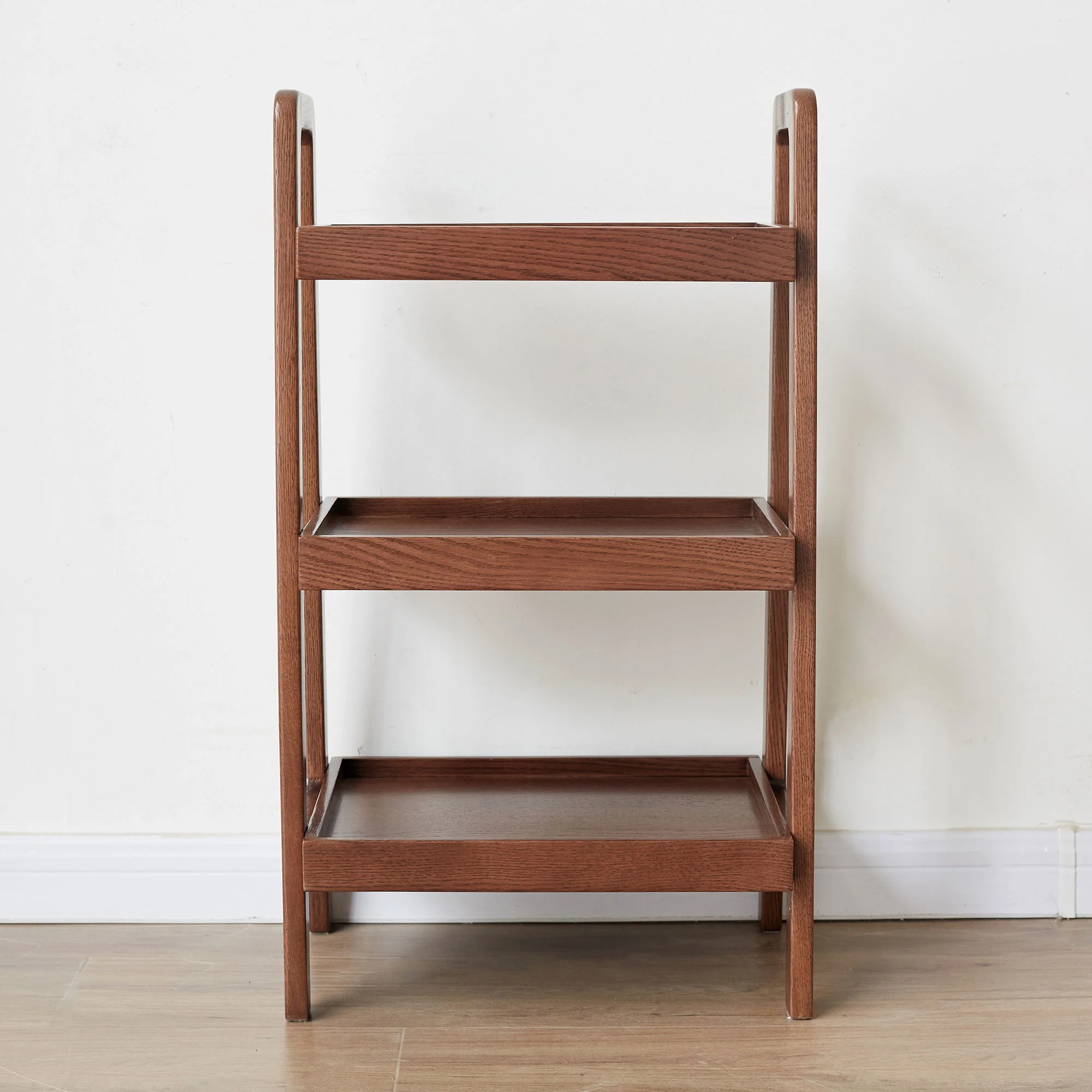 Premium Storage Organizer, 3-Tier Beech Shoe Rack For Entryway, Living Room - Walnut - Image 3