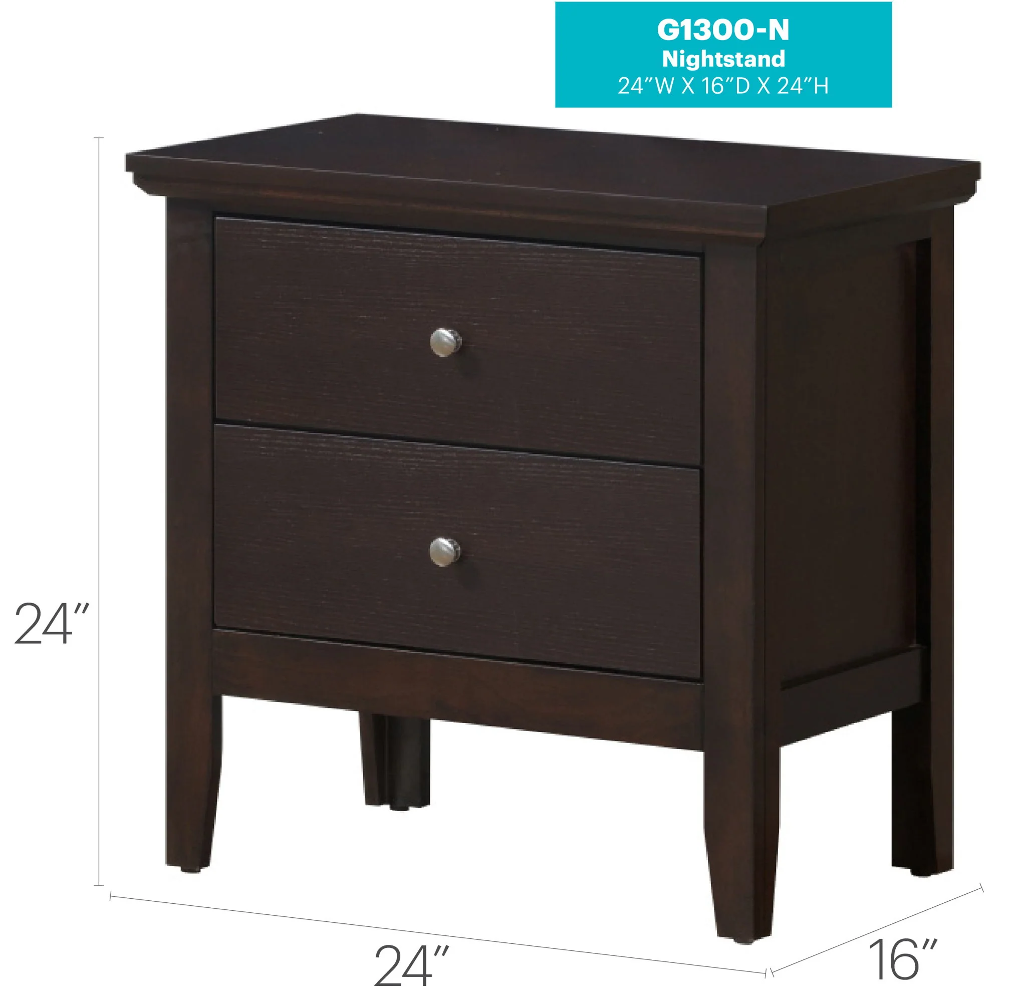 English Dovetailed Drawers Nightstand - Image 12