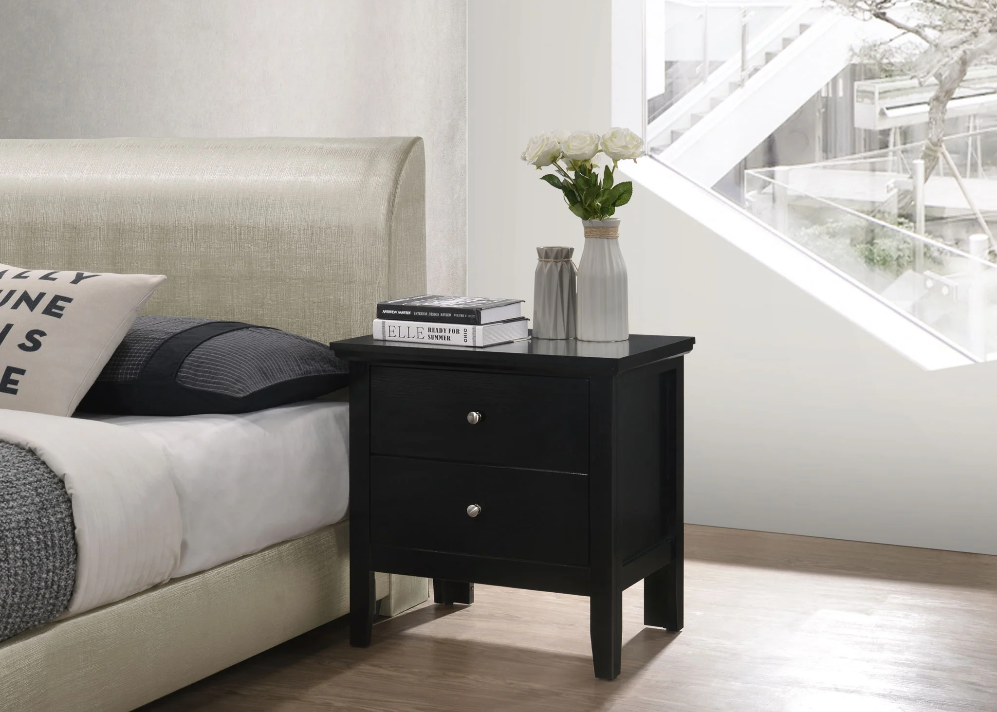 English Dovetailed Drawers Nightstand - Image 5