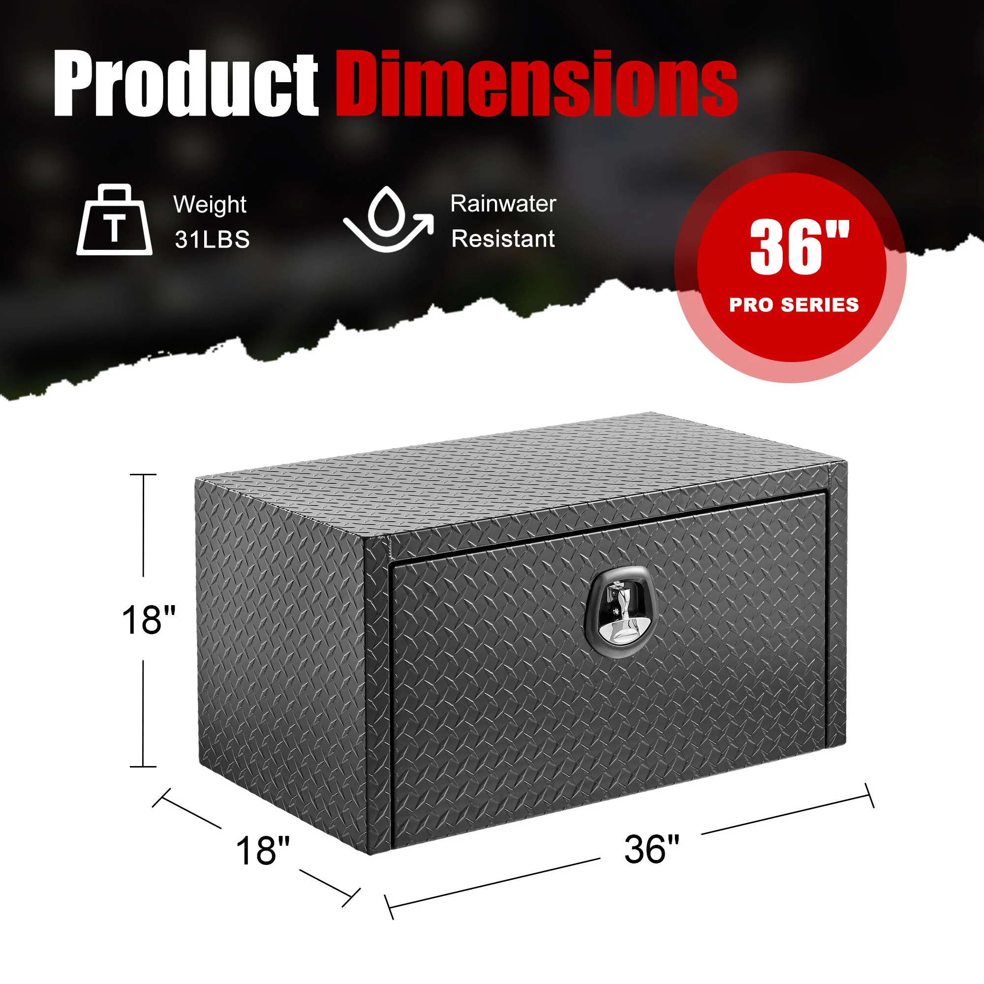 Pro Series - Underbody Truck Tool Box Waterproof Storage Chest - Image 9