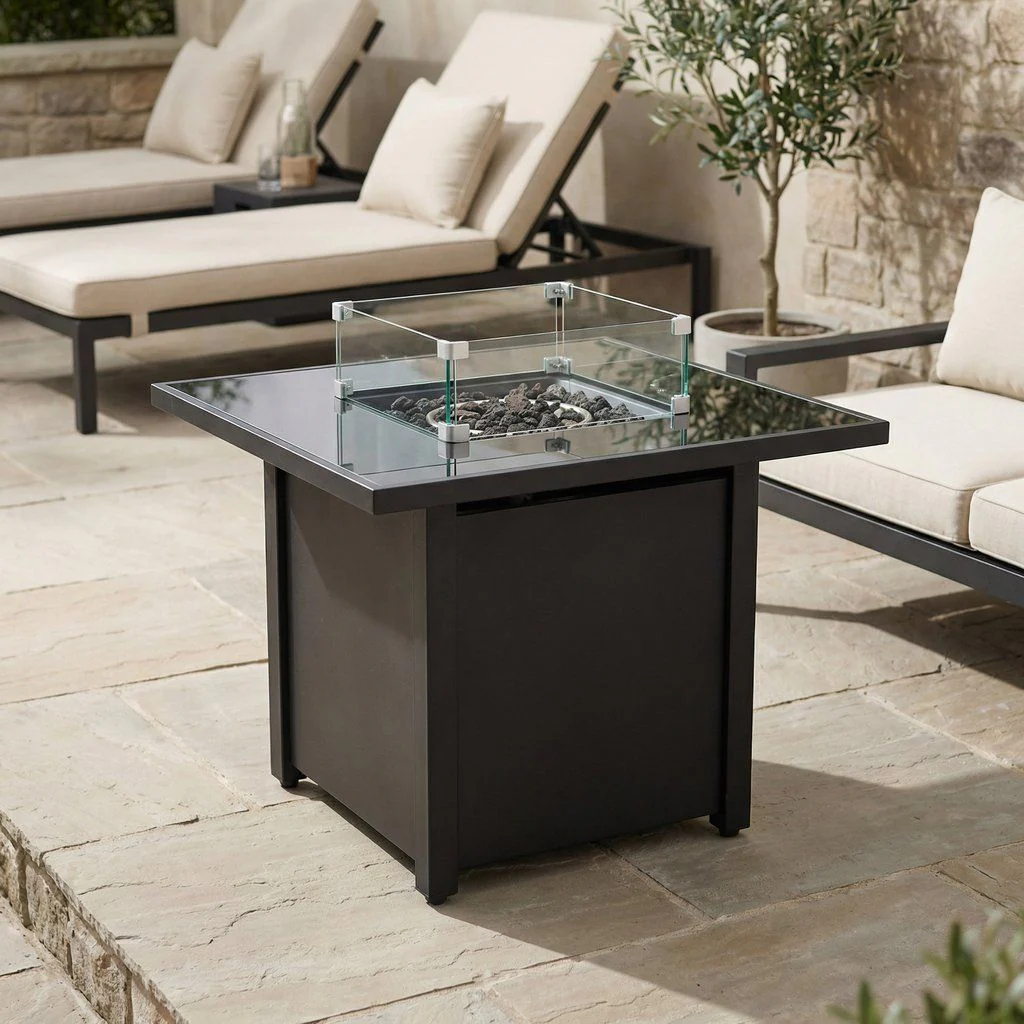Propane Firepit Table Outdoor Heater High Heat Output Steel 30x25in - Image 12